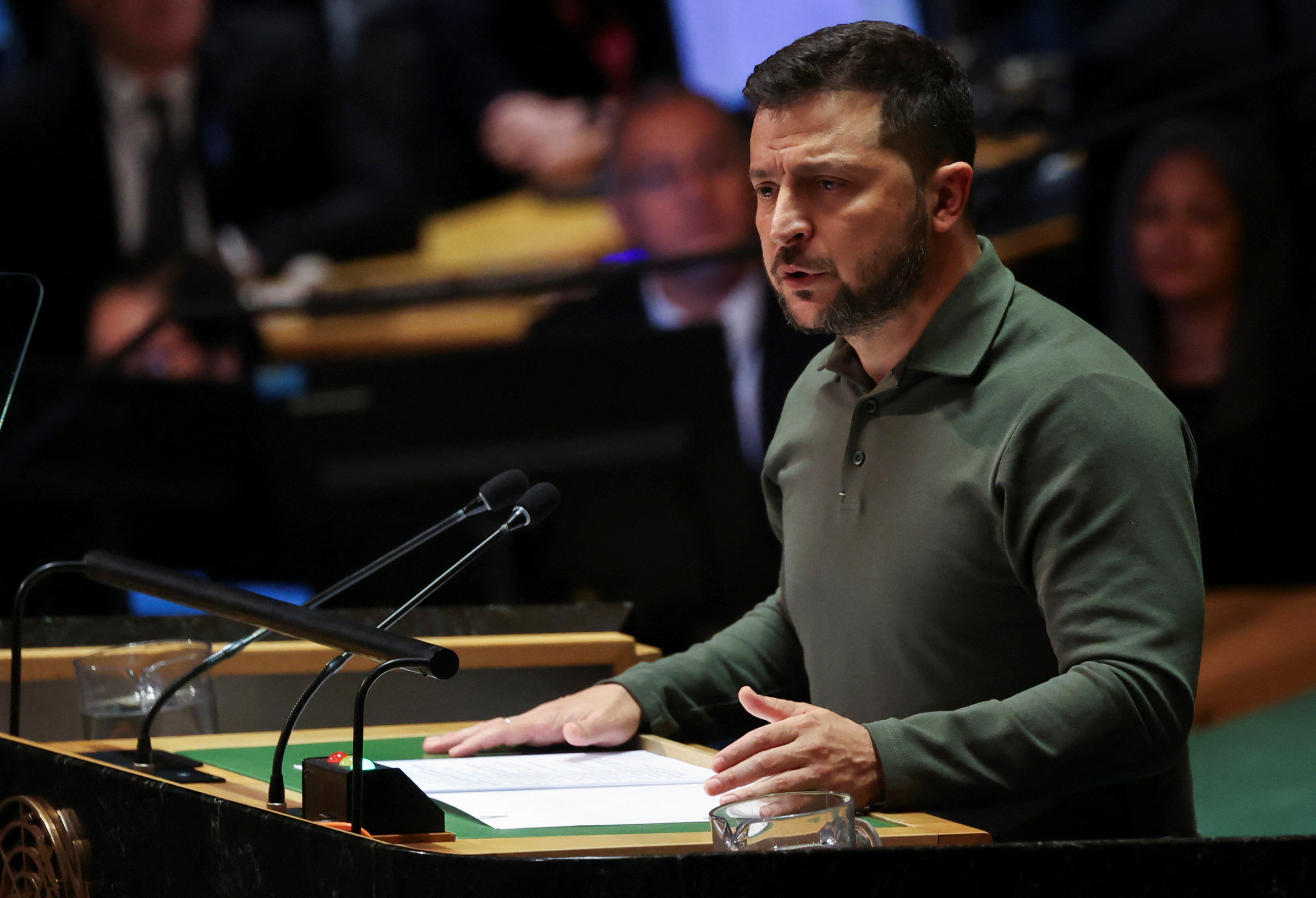 At UN, Zelenskiy tells Russia to stop war so world can fight climate ...