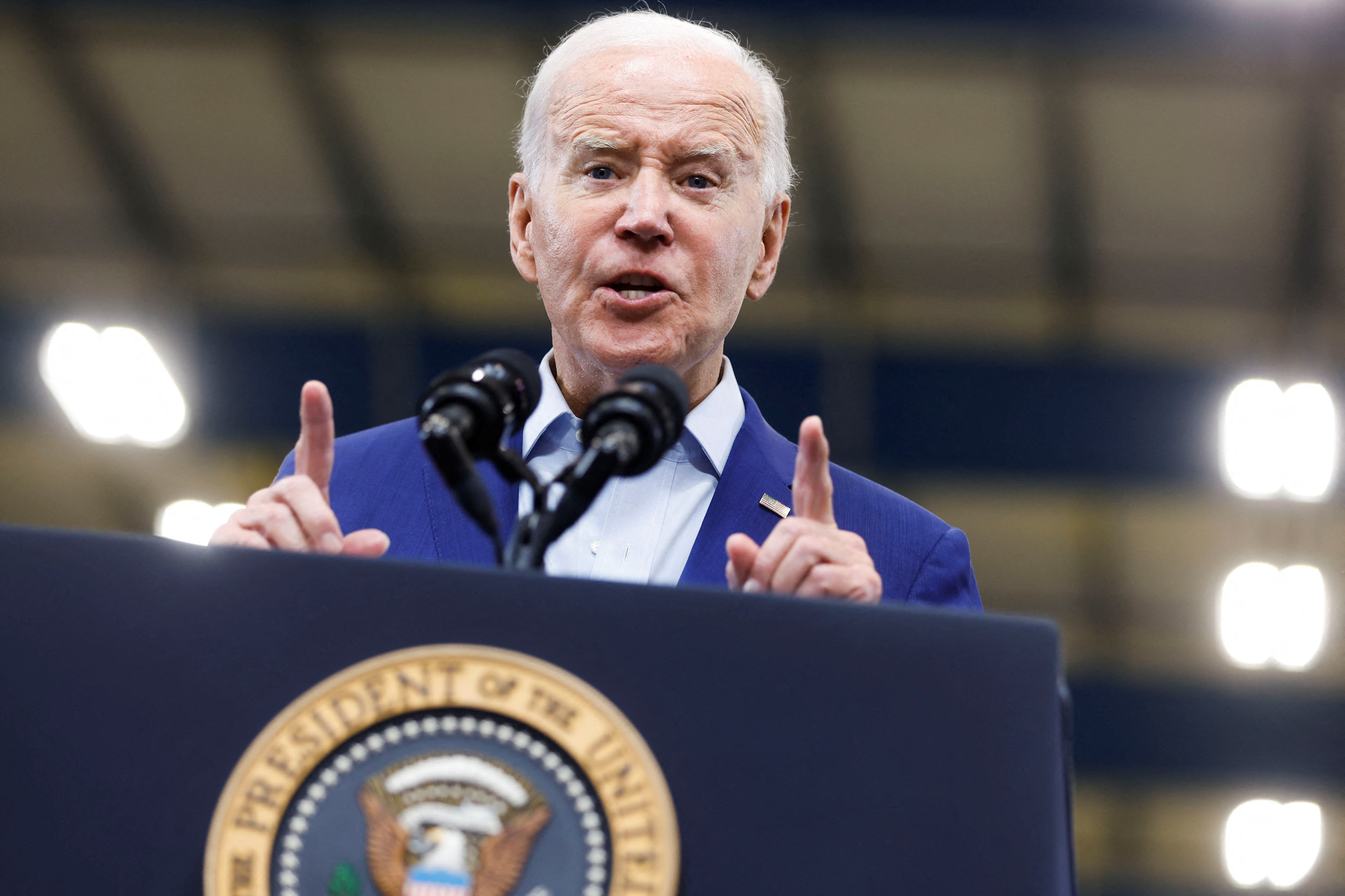 Biden highlights economic transformation at New Mexico wind tower plant | Reuters