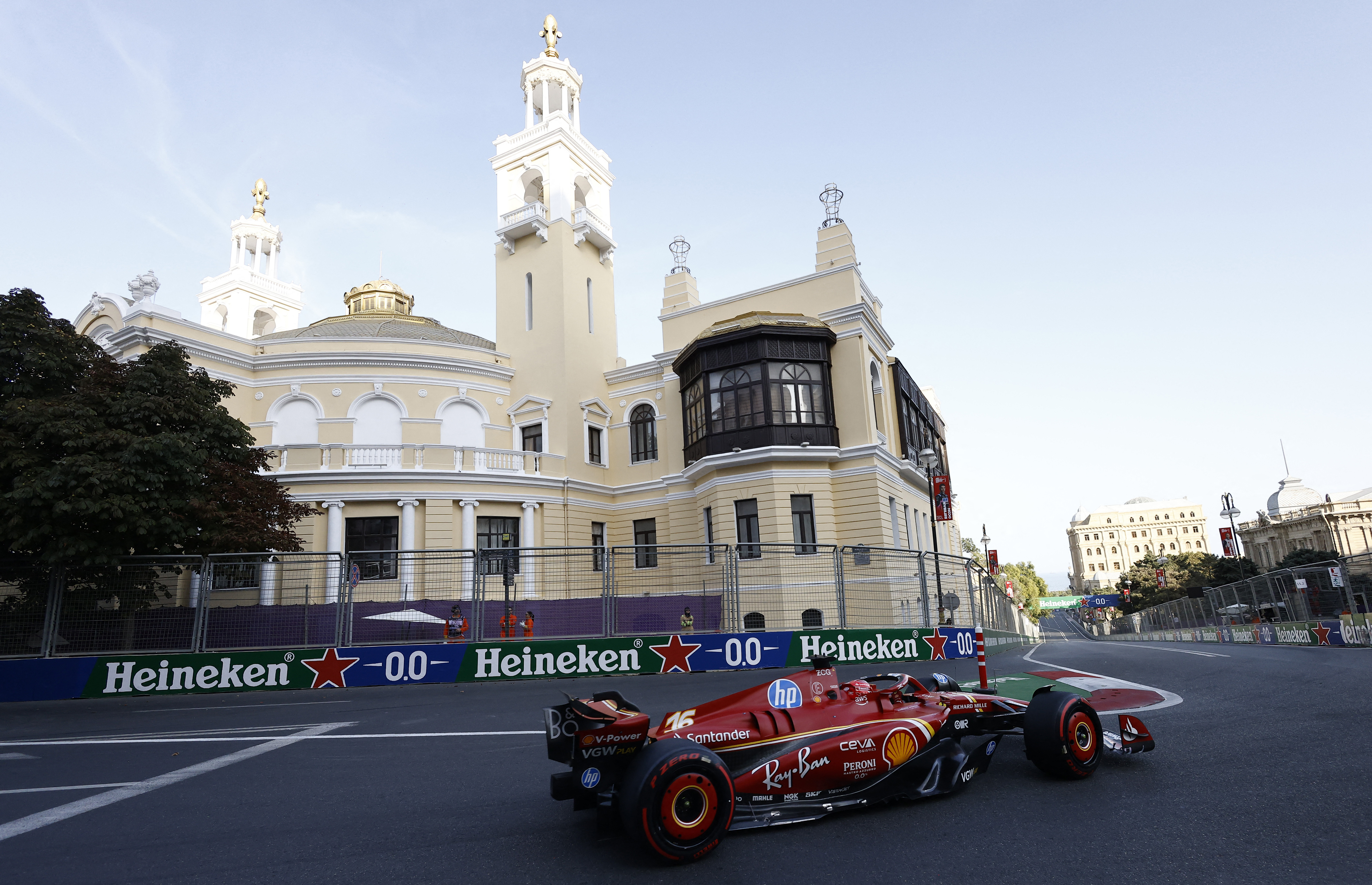 F1＝アゼルバイジャンGP予選でルクレールPP、角田は12番手