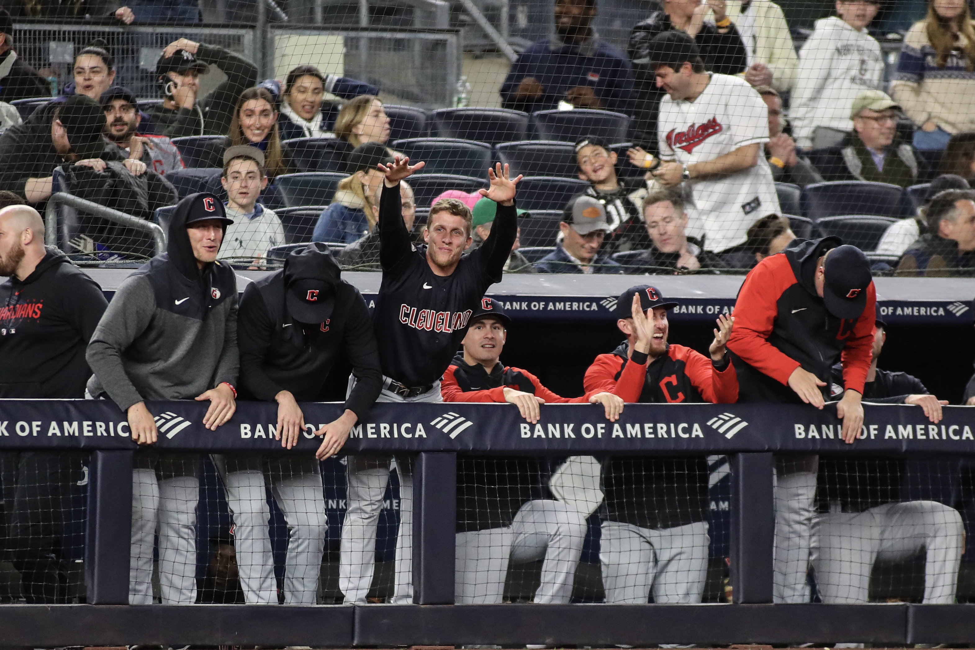 Cleveland Guardians at New York Yankees fans