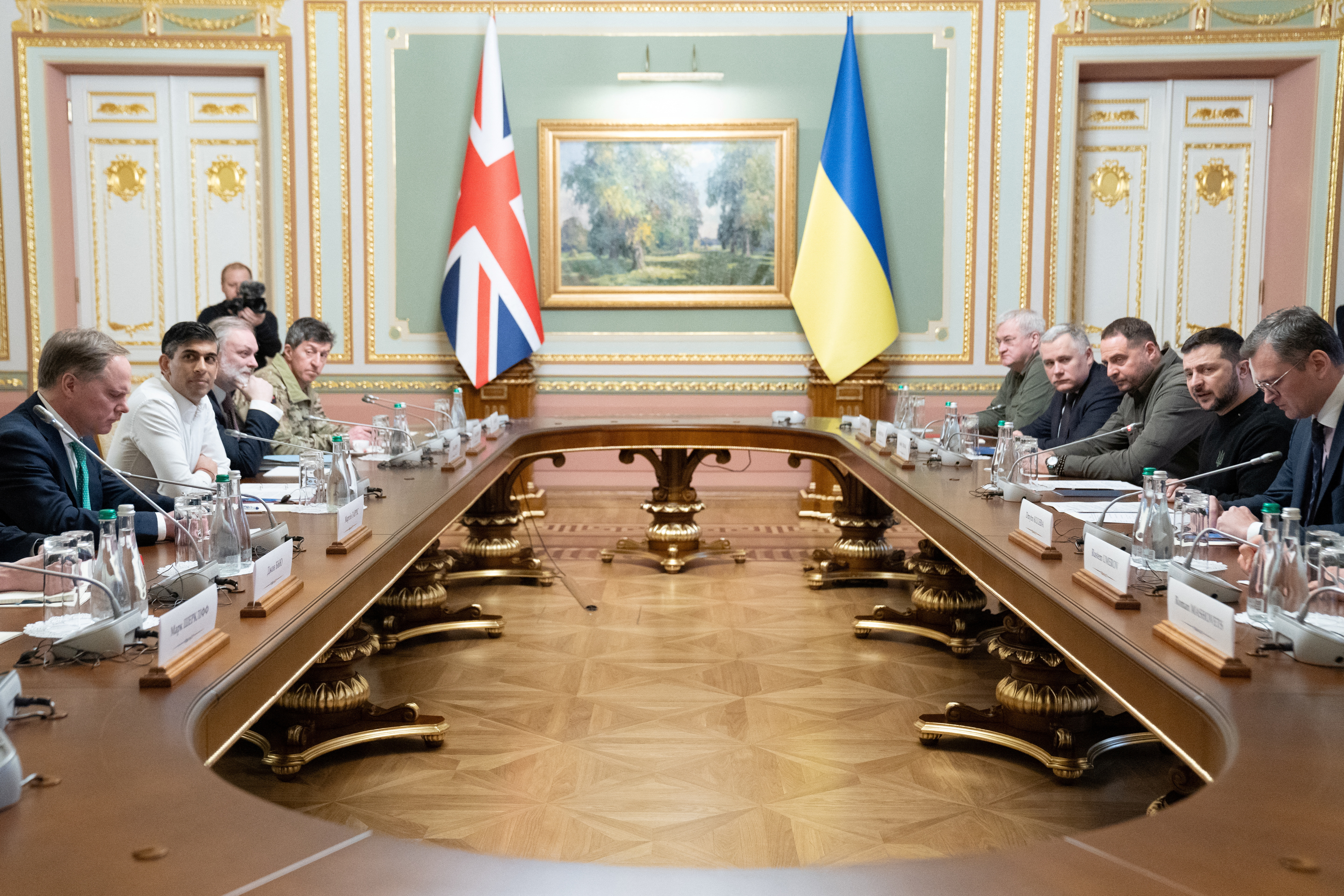 British Prime Minister Rishi Sunak visits Ukraine