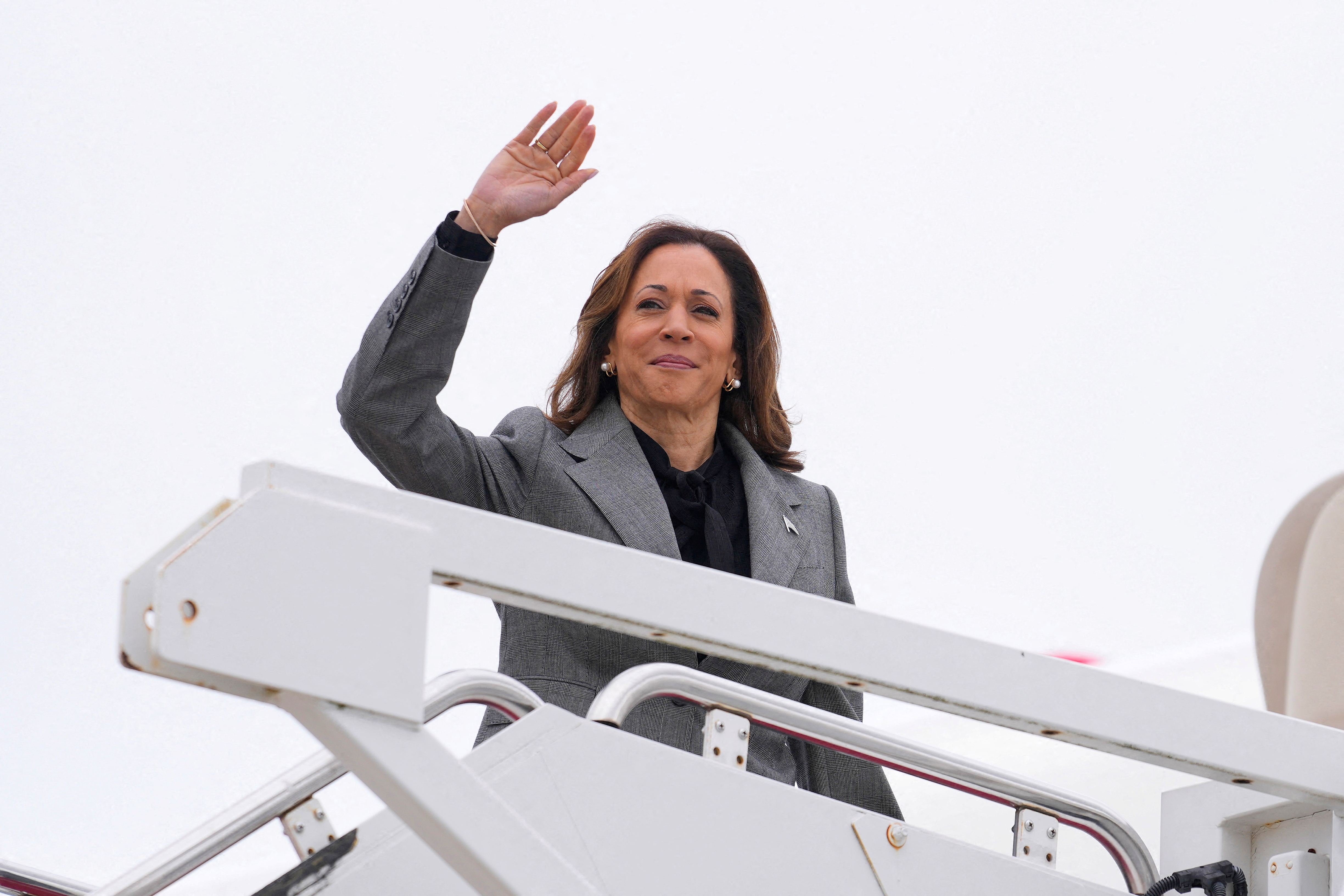 Democratic presidential nominee Harris departs from Andrews Air Force Base