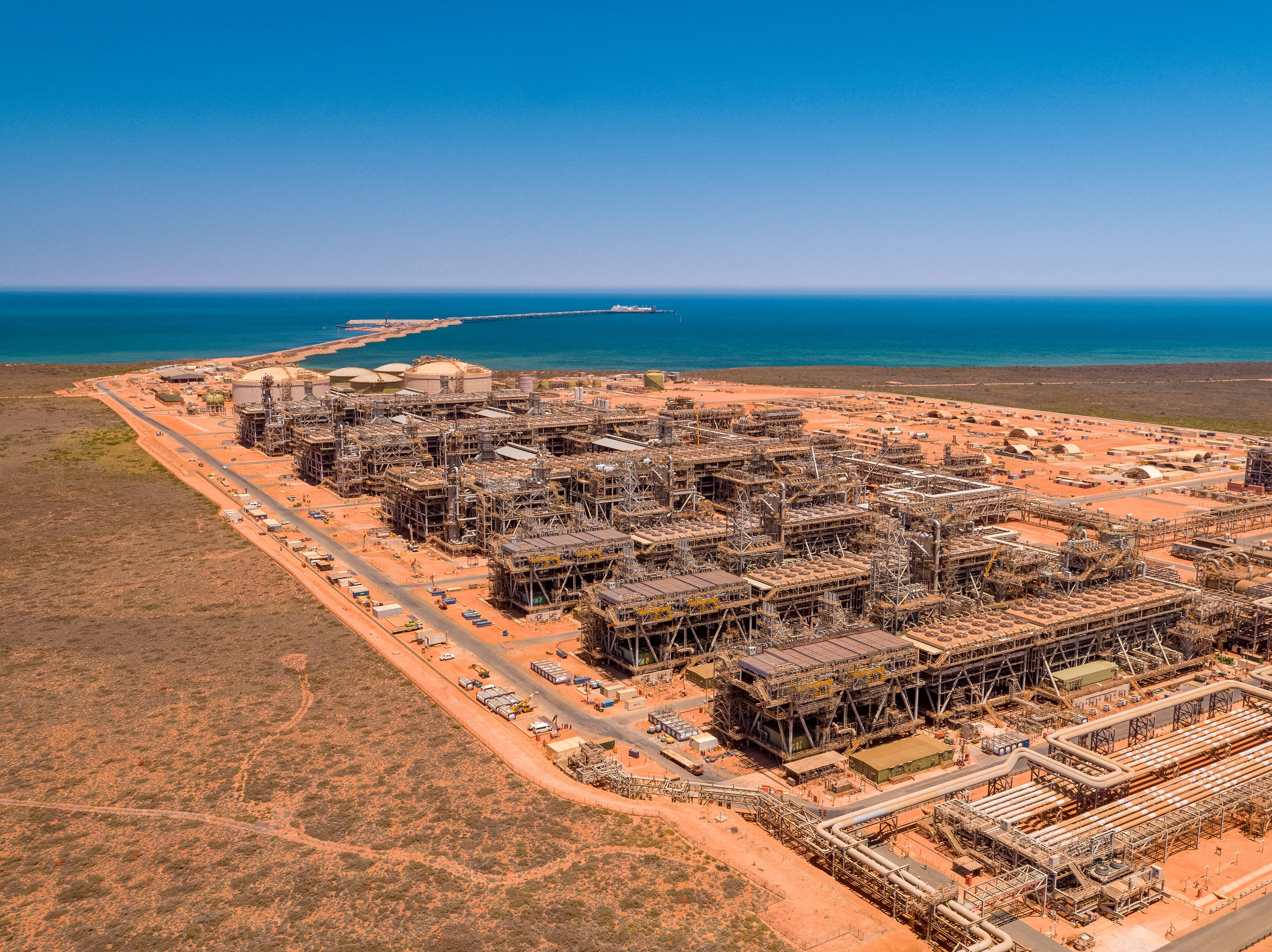 A general view of Chevron-operated Gorgon project