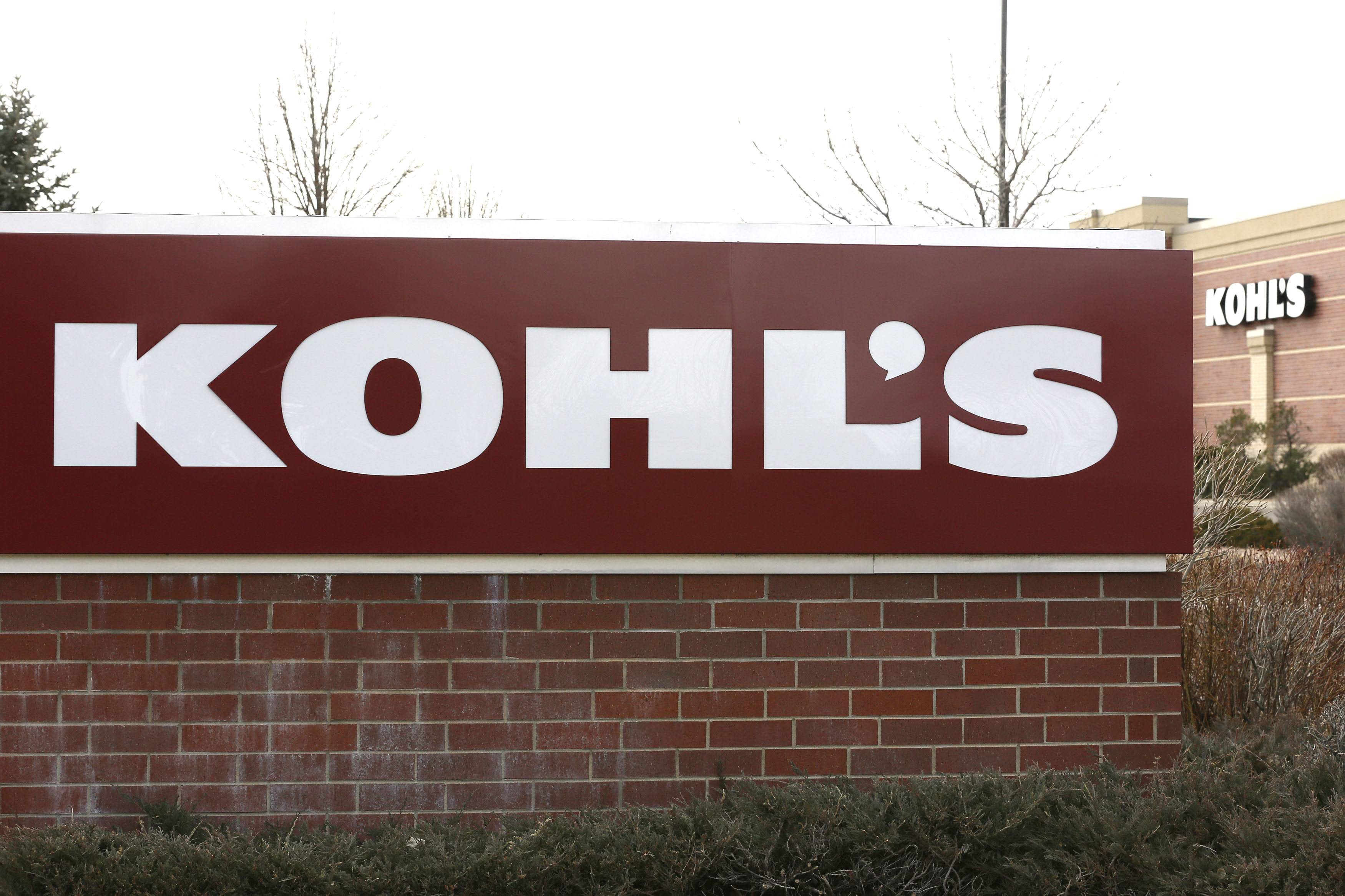 The sign outside a Kohl's store is seen in Broomfield, Colorado