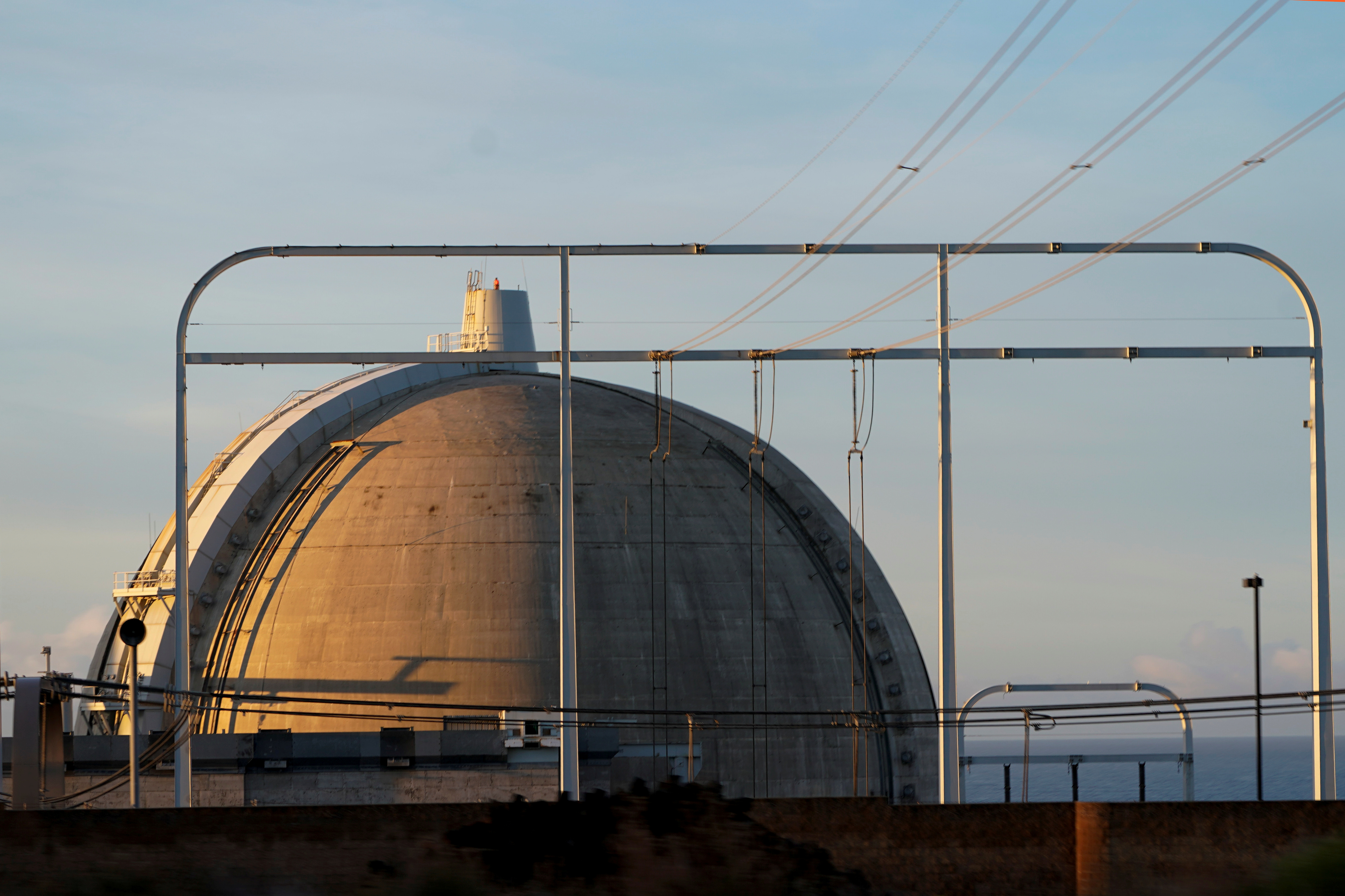 One of the two now closed reactors of the San Onofre nuclear generating station is shown at the nuclear power plant located south of San Clemente