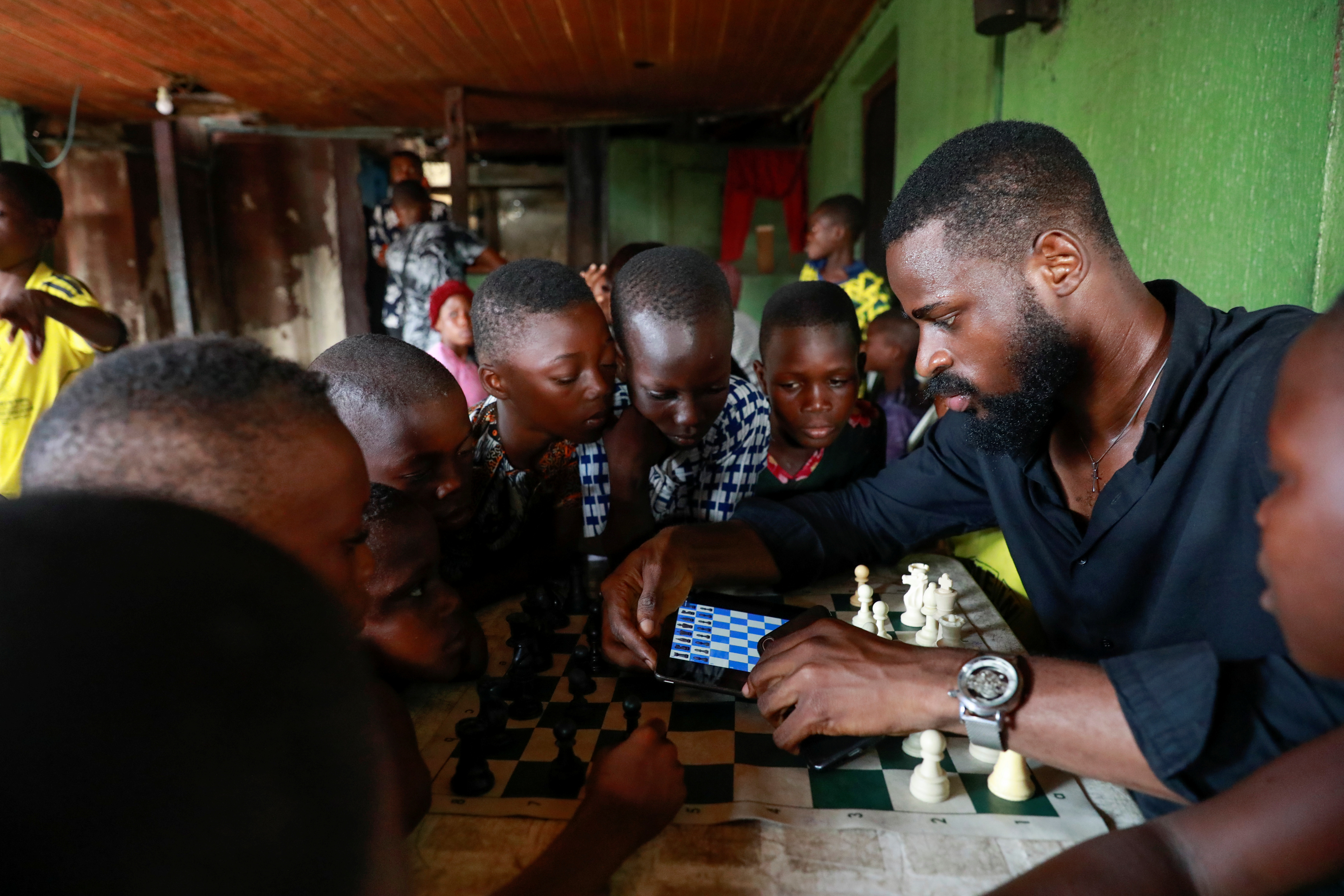 Kings of Lagos: children learn chess to seek escape from Nigeria's slums