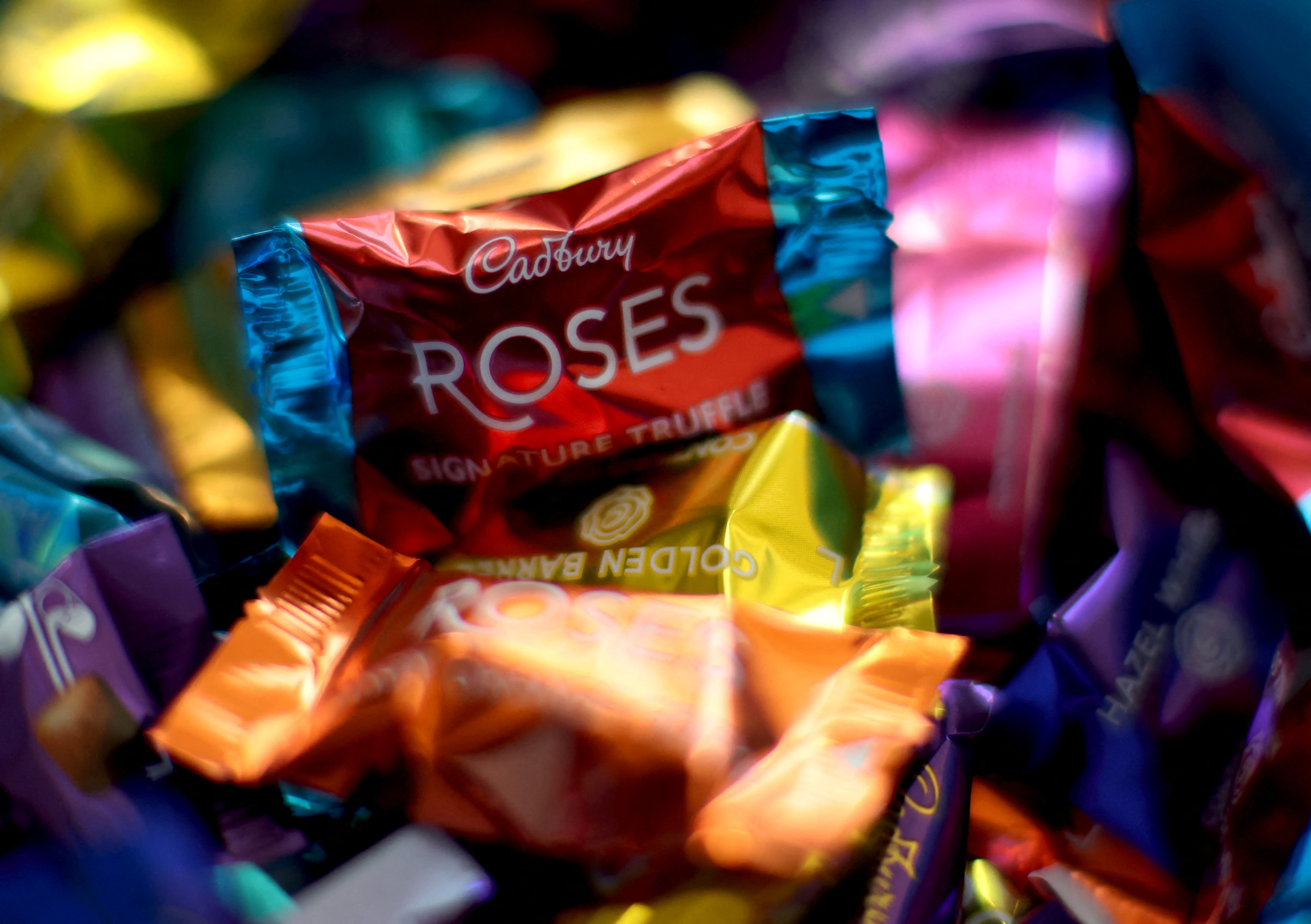 Illustration shows Cadbury Roses chocolates