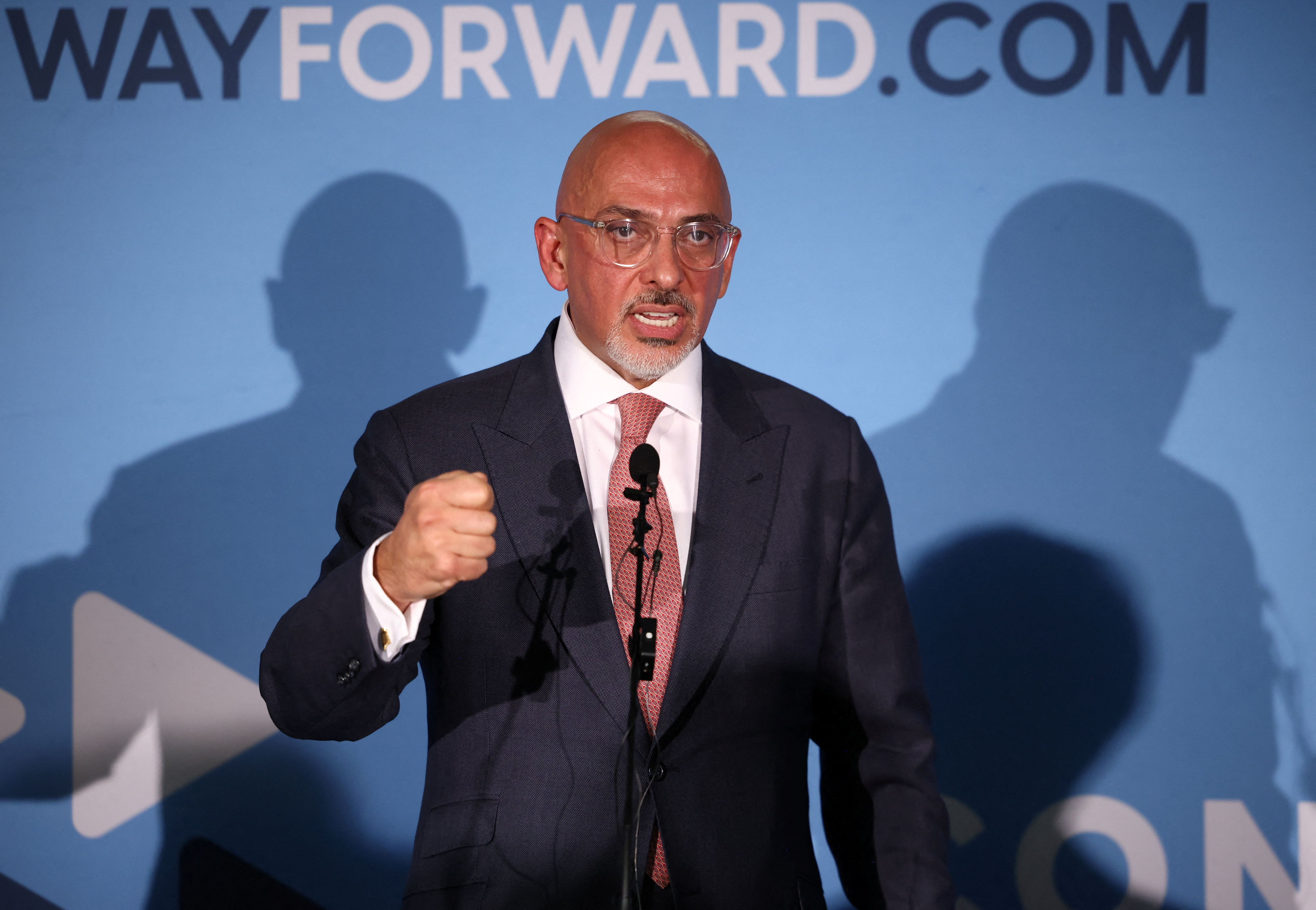 British Chancellor of the Exchequer and Conservative leadership candidate Nadhim Zahawi attends the Conservative Way Forward launch event in London