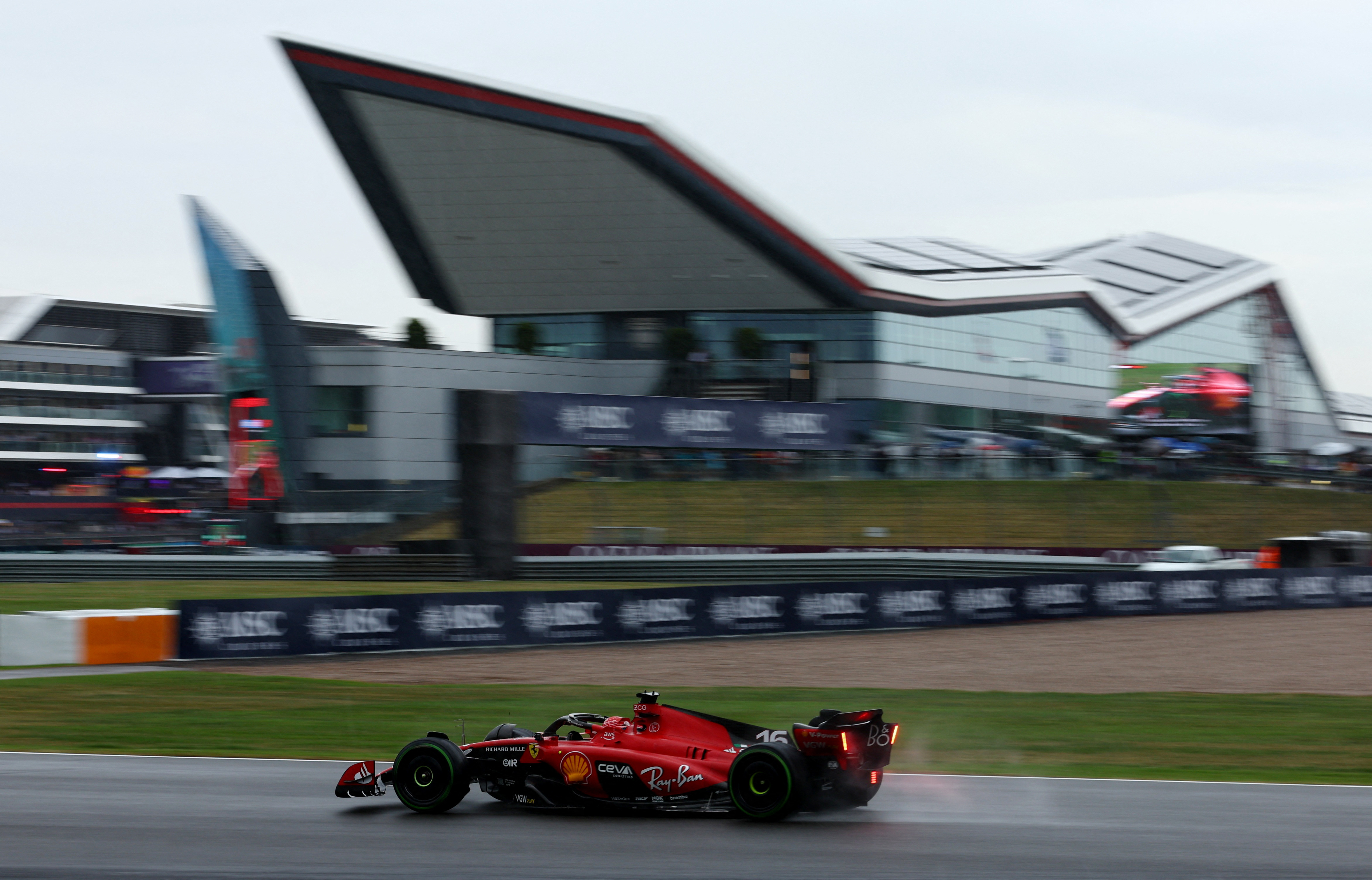 Leclerc fastest in wet final British GP practice Reuters