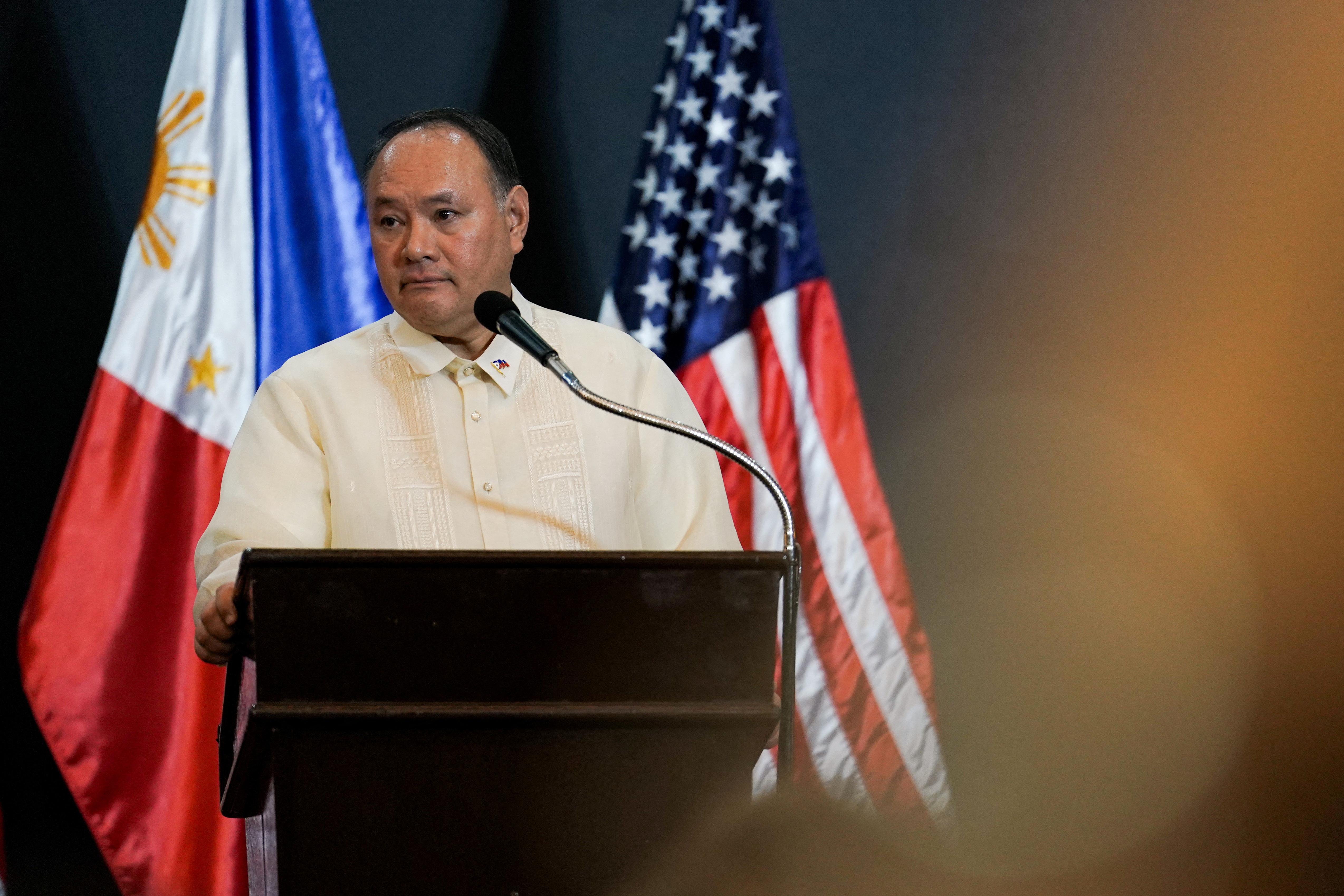 Joint press conference at Camp Aguinaldo, in Quezon City