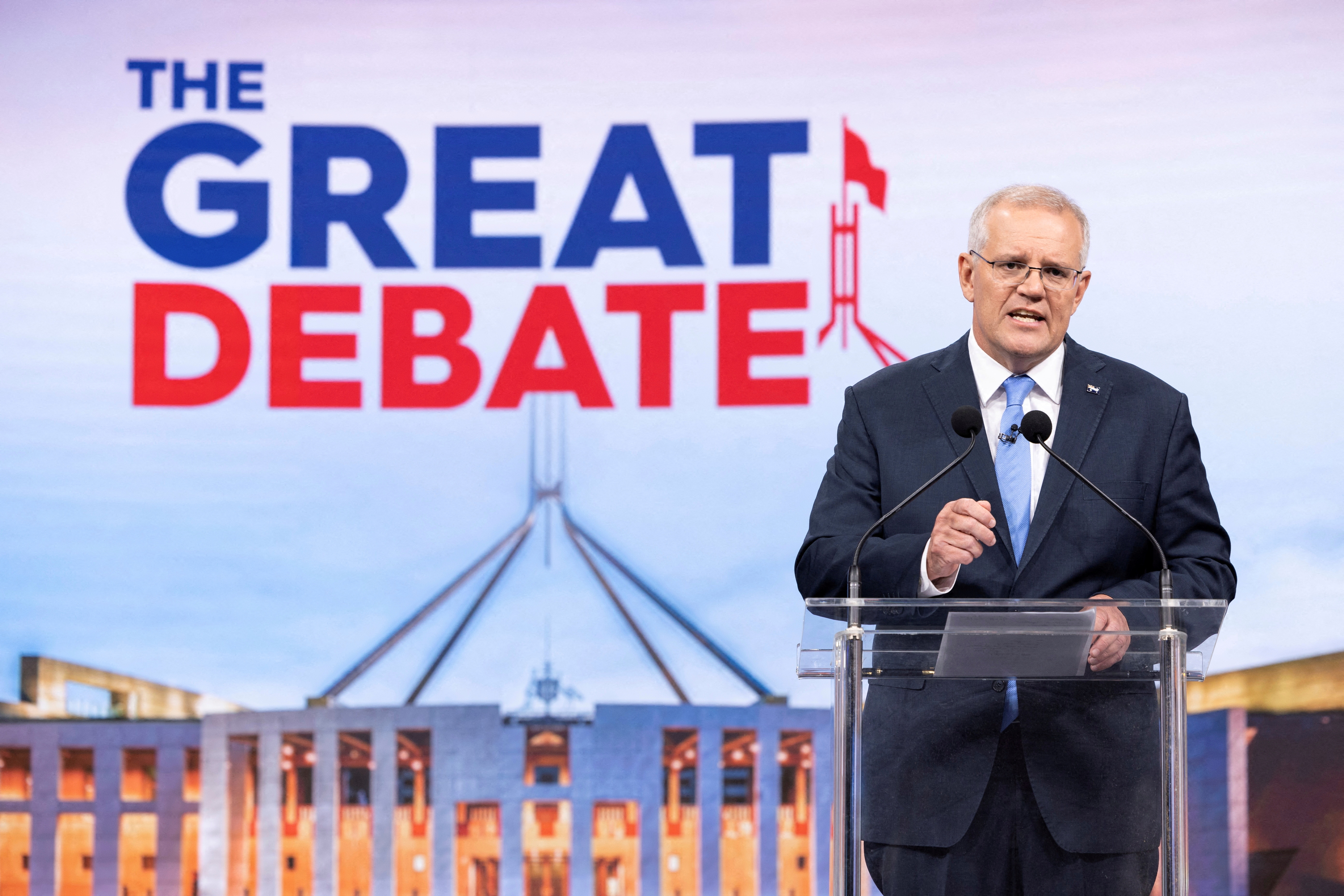 Australian 2022 federal election leader's debate, in Sydney