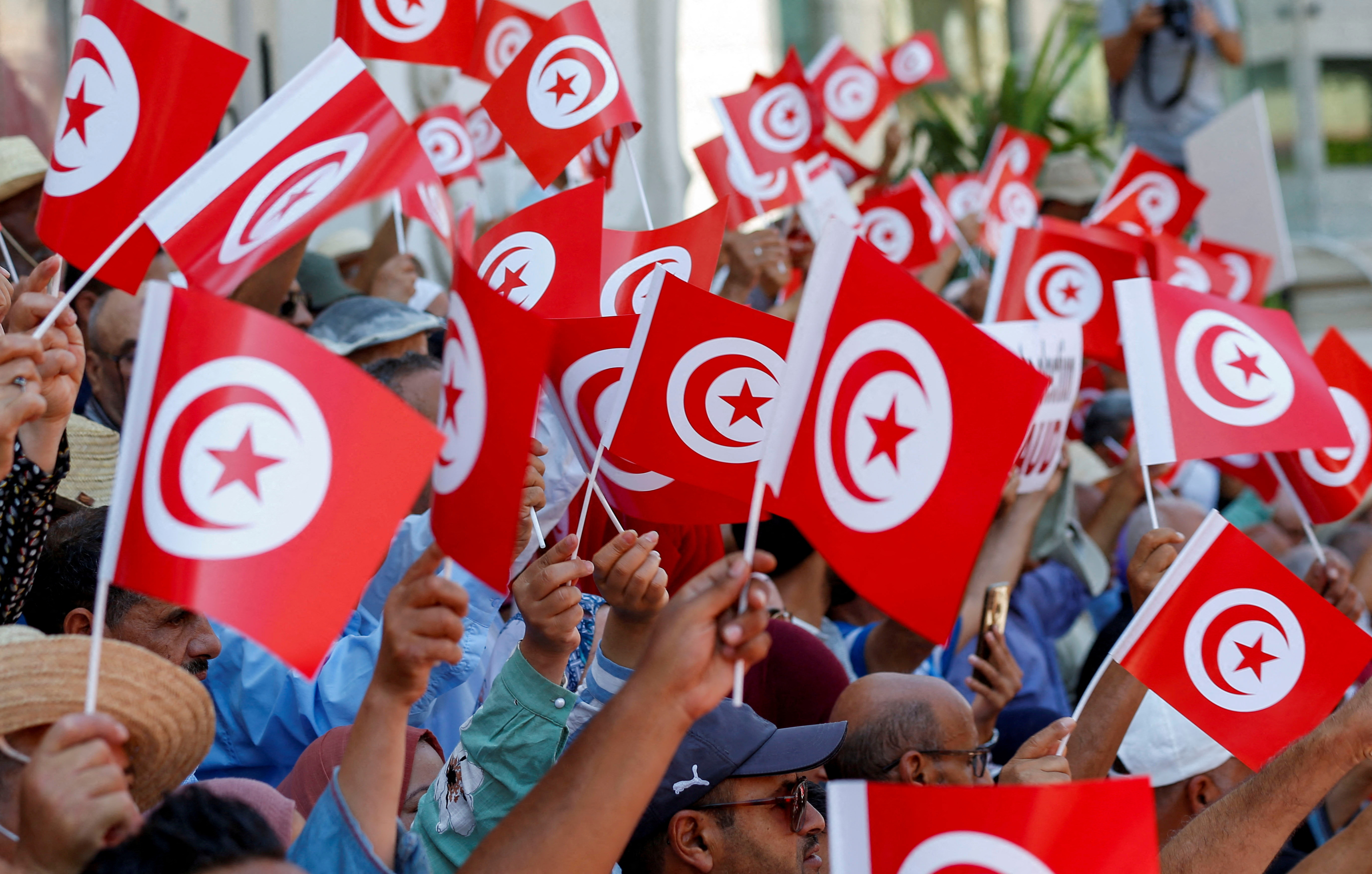 Tunisians protest President Kais Saied's referendum on a new constitution