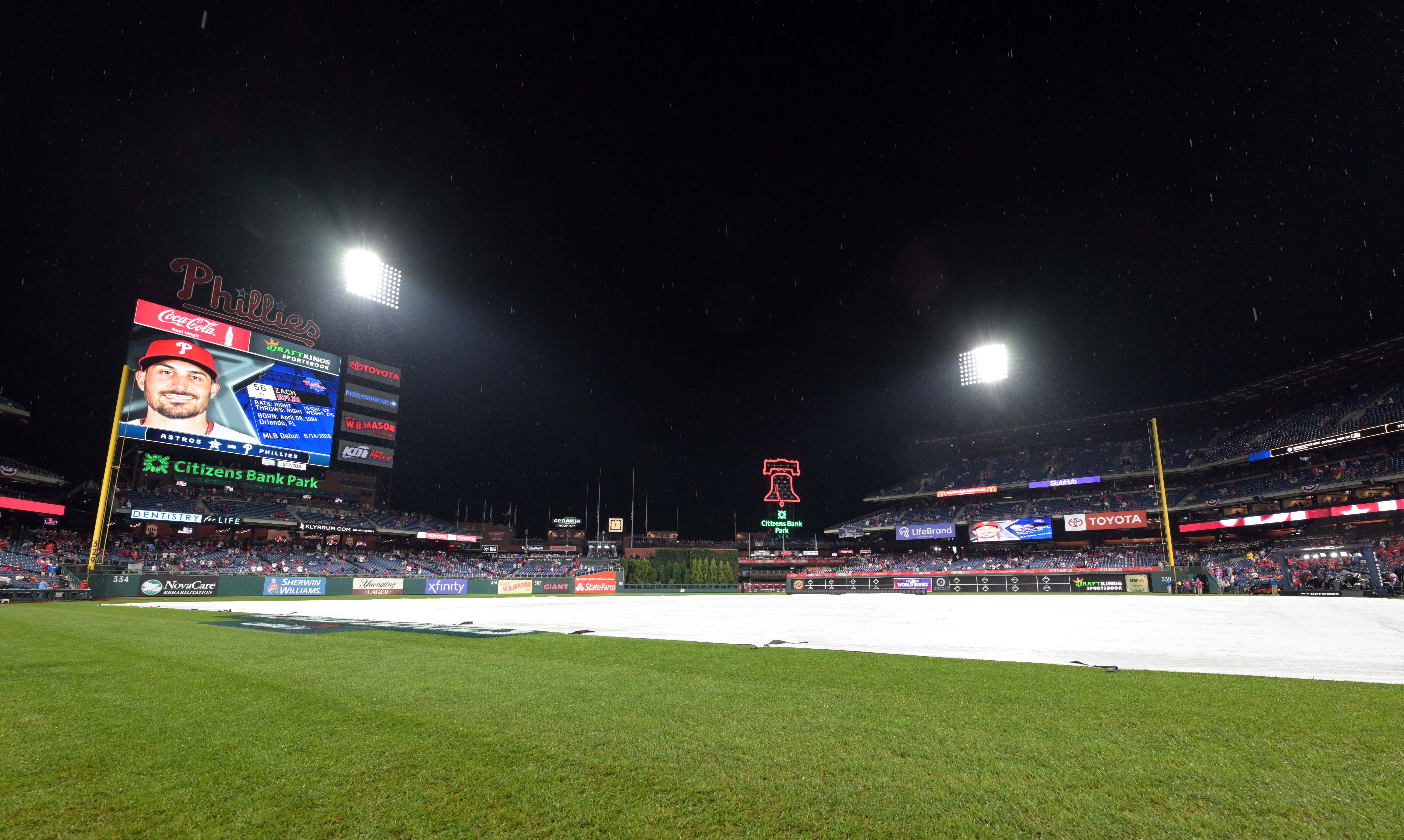 2022 World Series: Game 3 between Phillies-Astros postponed due to  inclement weather