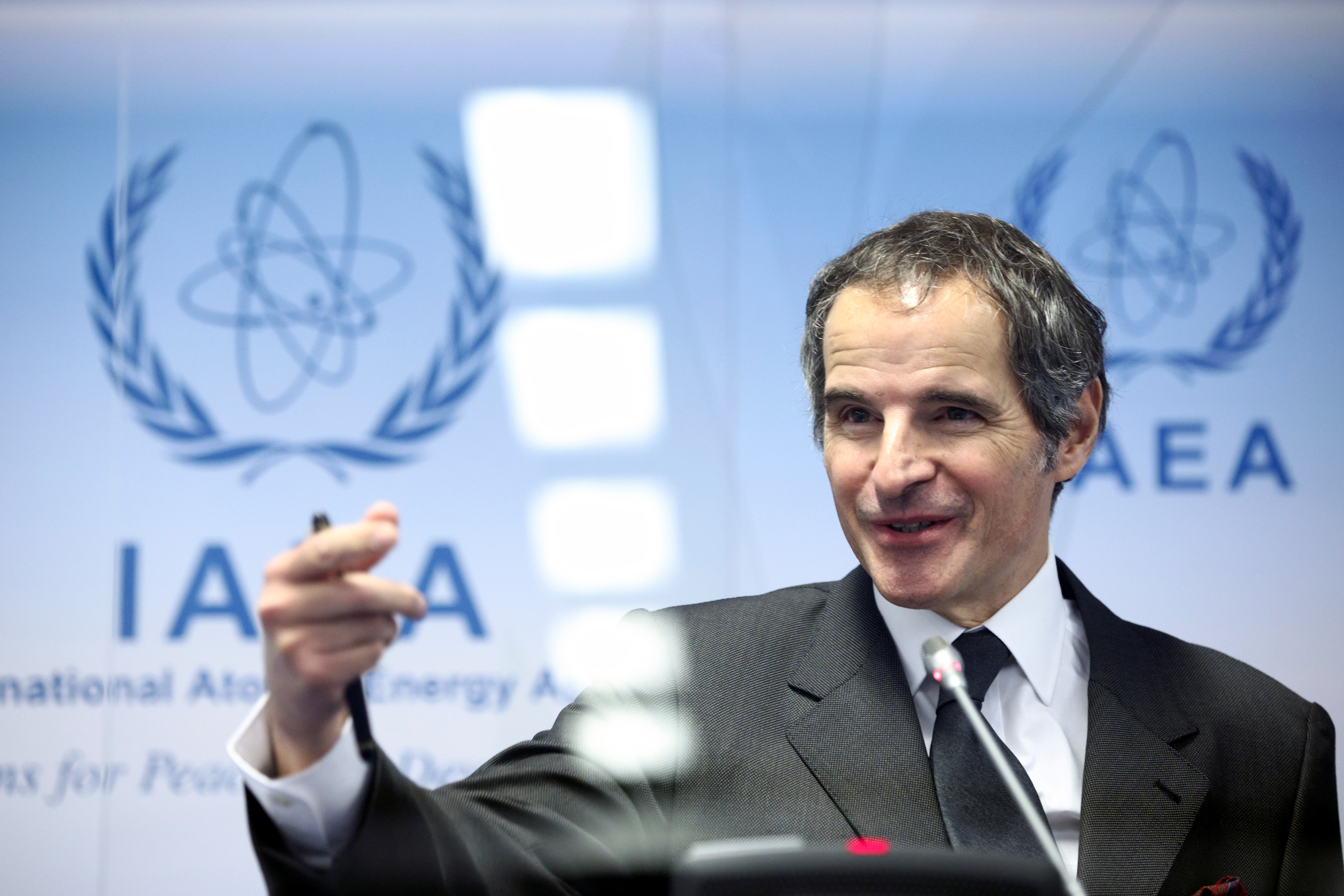 IAEA Director General Grossi holds news conference in Vienna