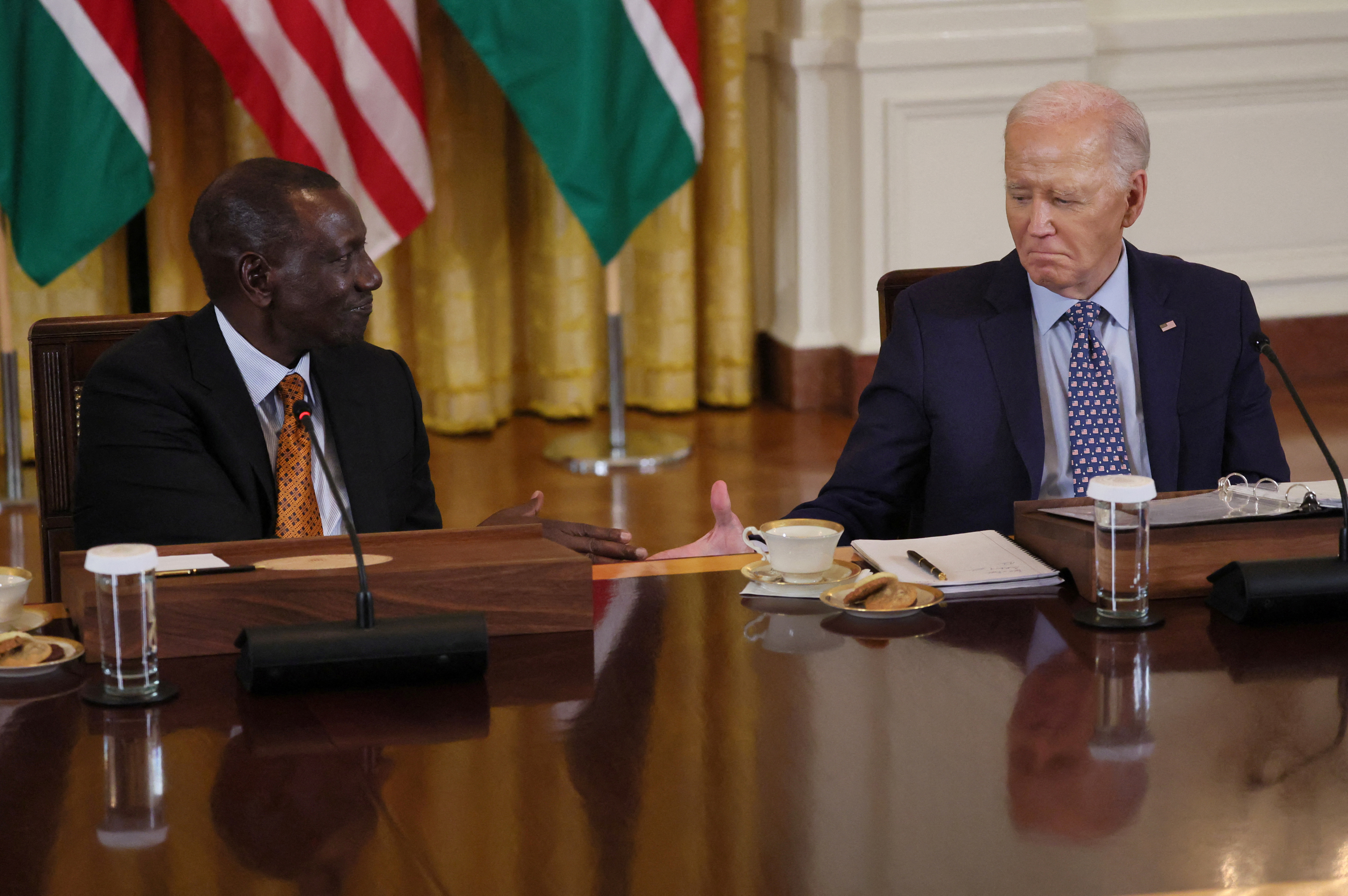 U.S. President Biden welcomes Kenyan President Ruto to the White House in Washington