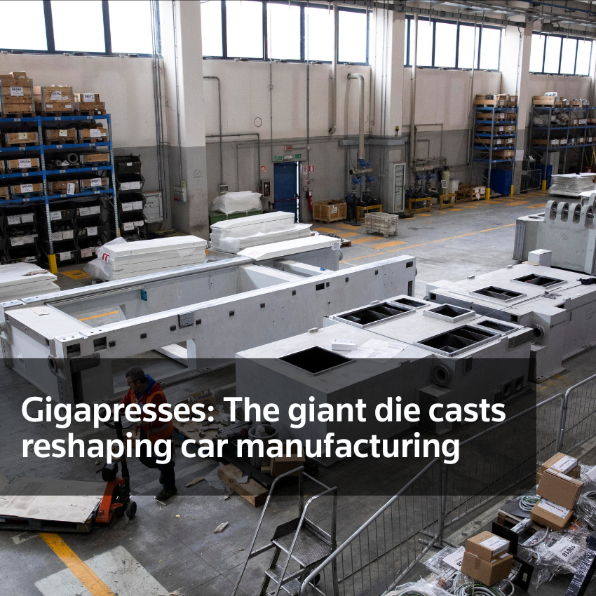 Gigapresses: Los moldes a presión gigantes remodelan la fabricación de automóviles