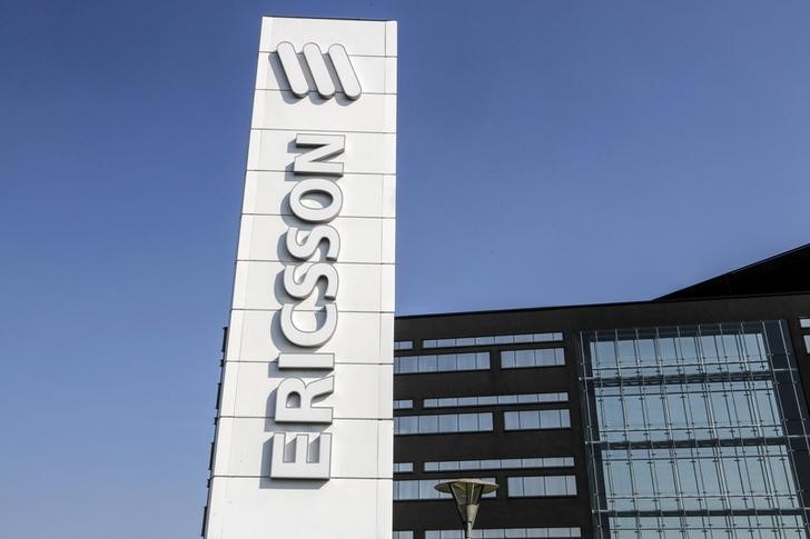 A general view of an office of Swedish telecom giant Ericsson is seen in Lund