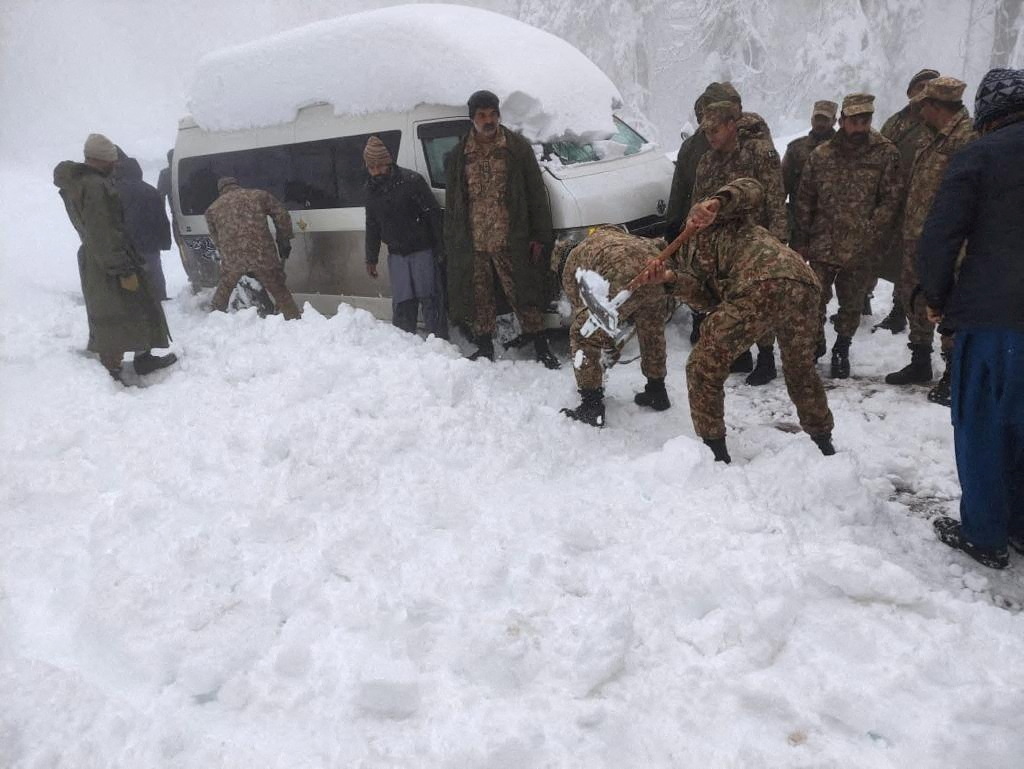 Murree is declared calamity hit area, northeast of the capital Islamabad