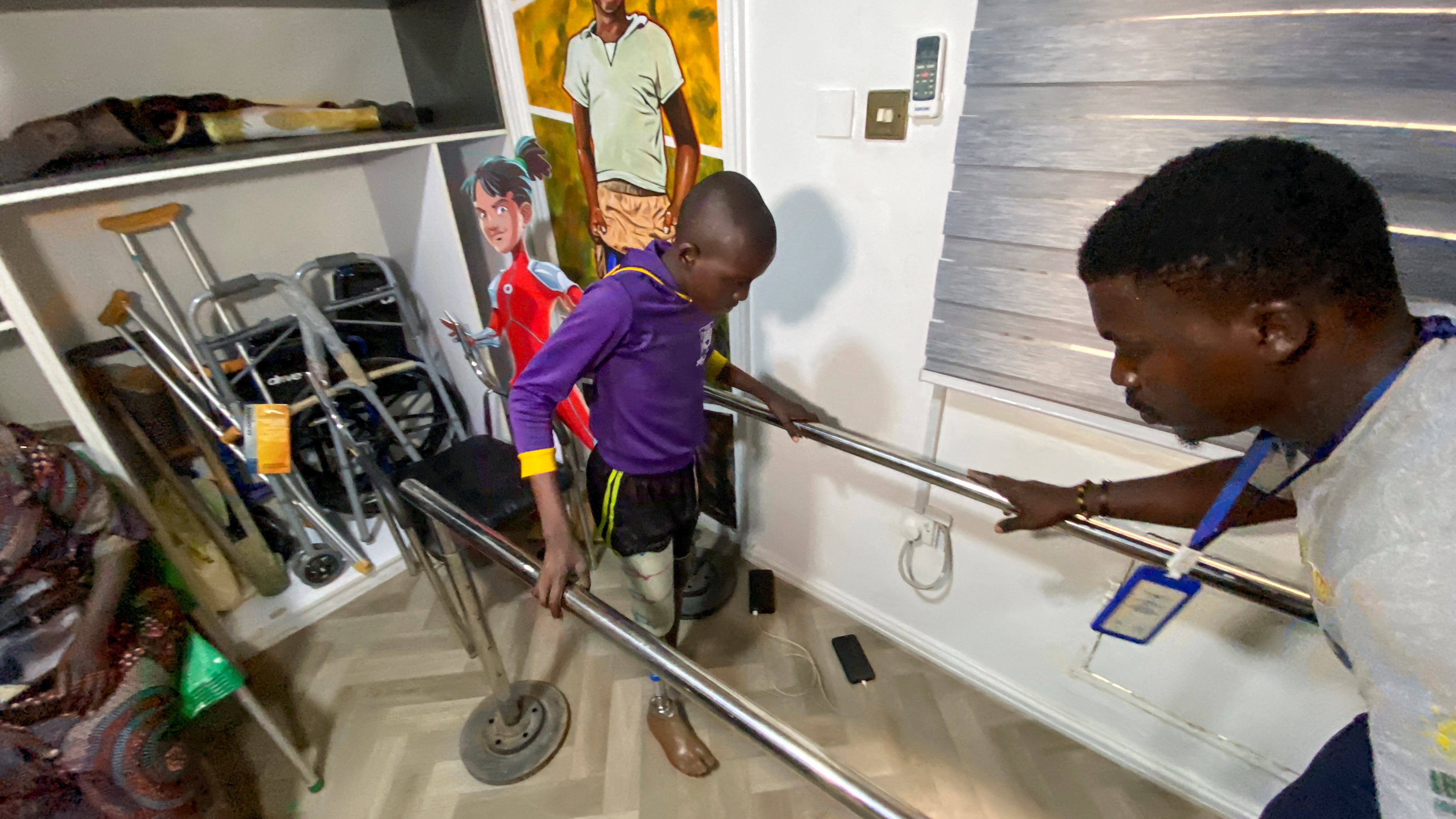 Young girl who received prosthetic leg from Vodafone Healthline