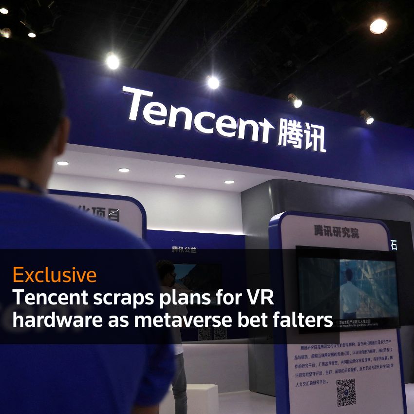 Tencent desecha los planes para el hardware de realidad virtual mientras la apuesta del metaverso falla
