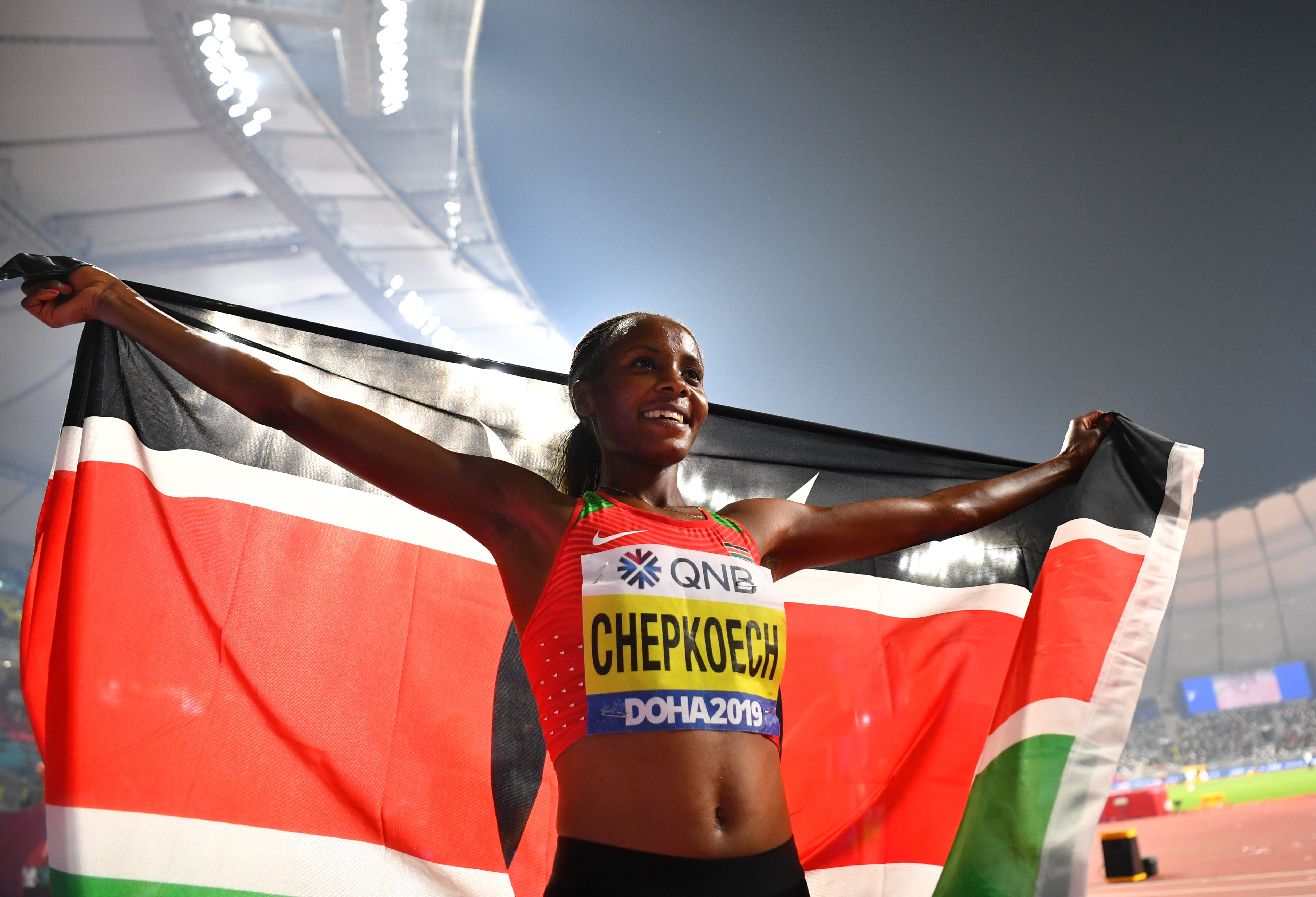 Athletics Kenya s Chepkoech breaks 5km world record in Monaco