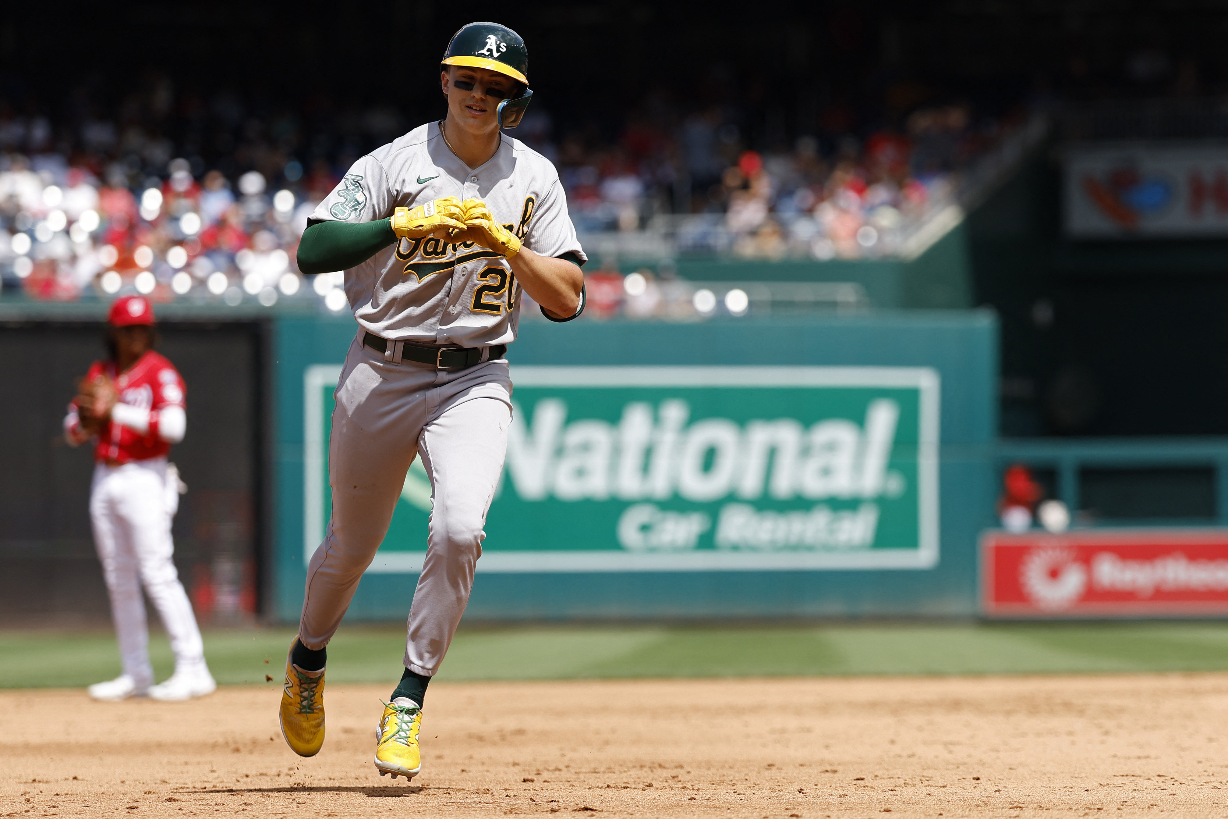 A's End 7-Game Skid on Diaz's Pinch-Hit HR in 9th Vs Rangers – NBC Bay Area