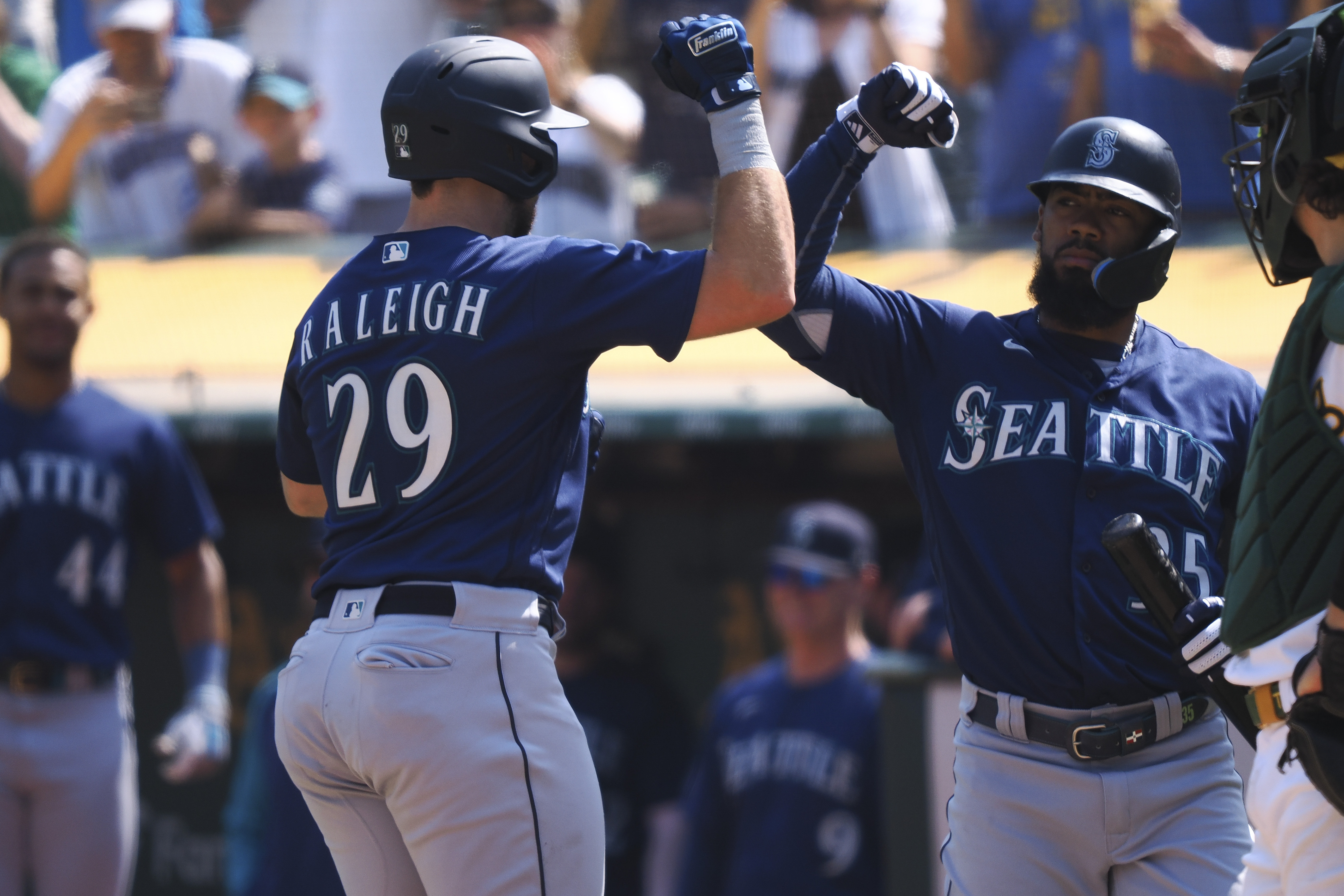 3 Up, 3 Down: Cal Raleigh Brings It Around Town as Seattle Mariners Defeat  Oakland Athletics, 8-6 - Sports Illustrated Seattle Mariners News, Analysis  and More