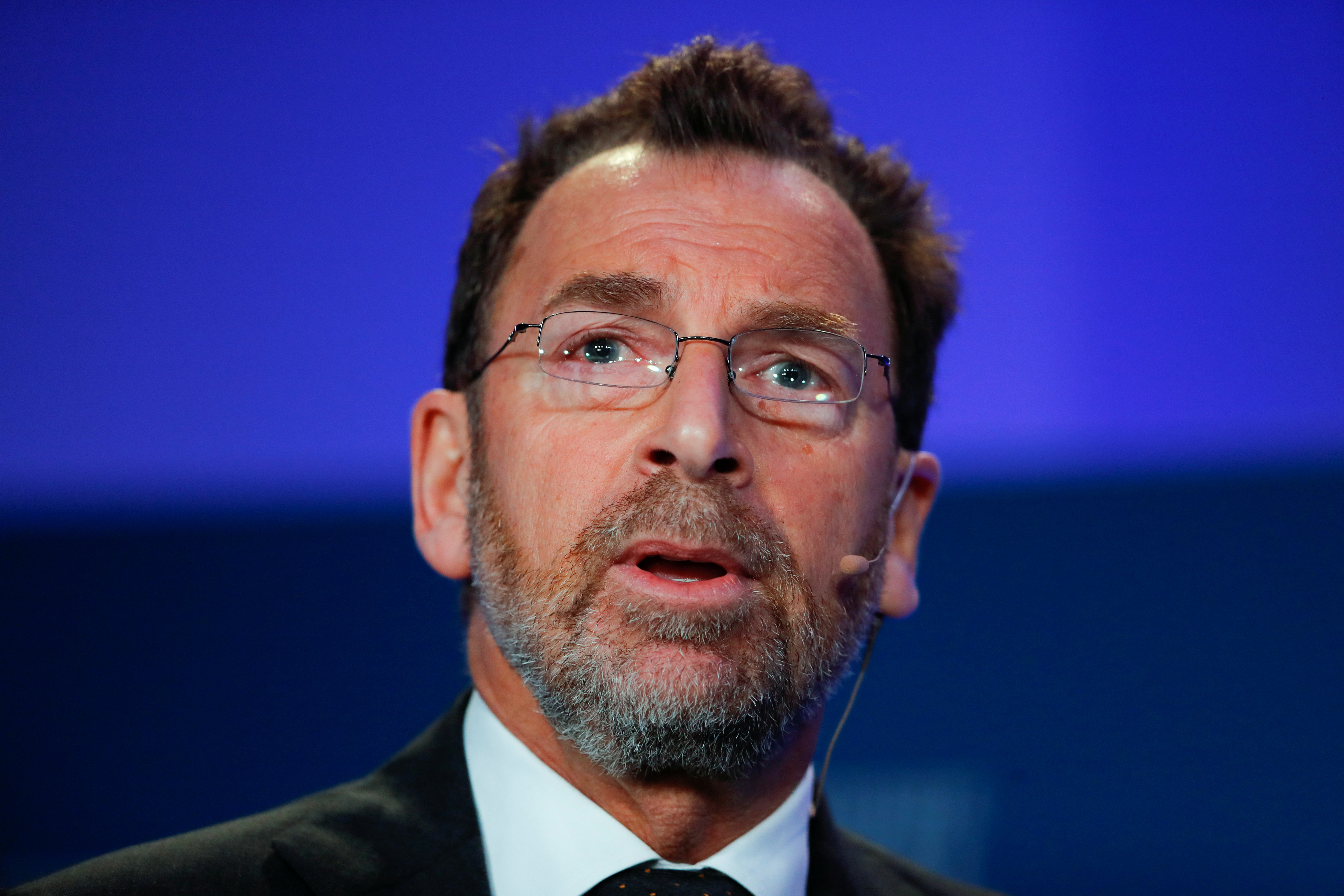 Edgar Bronfman Jr., Chairman, Endeavor Global, speaks during the Milken Institute's 22nd annual Global Conference in Beverly Hills, California