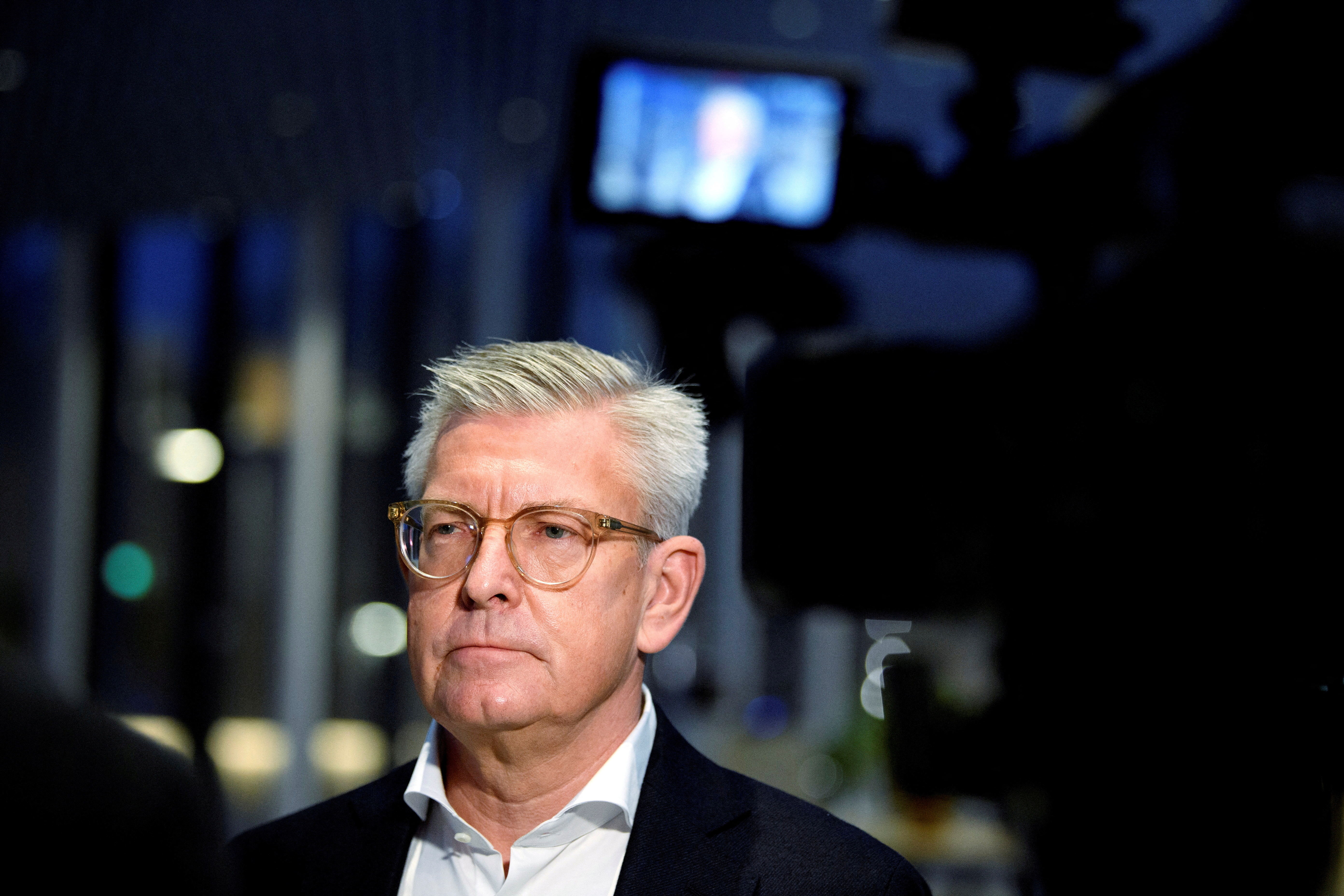 Ericsson's CEO Borje Ekholm during an interview at the company headquarters in Kista, Stockholm