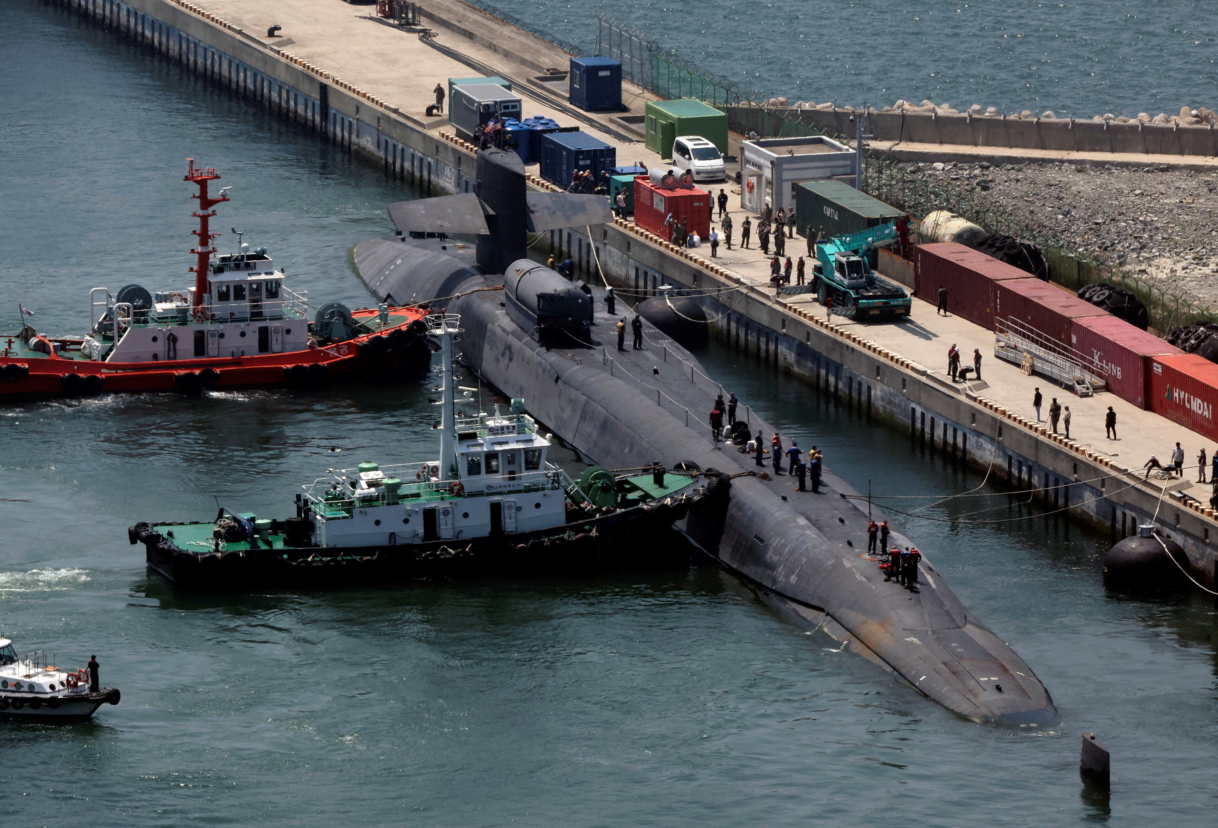 US nuclear-powered submarine arrives at South Korean port day