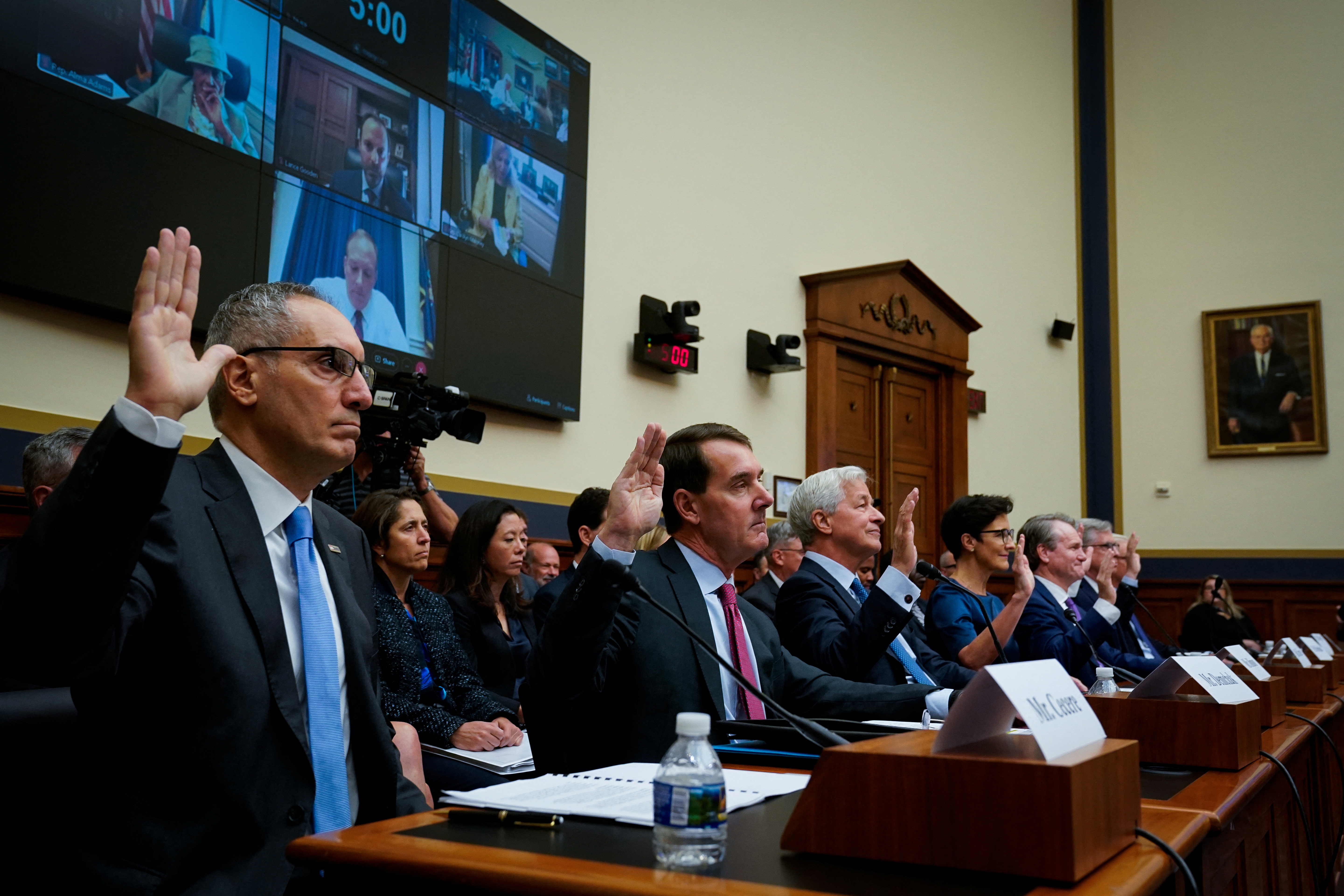 U.S. House Financial Services Committee hearing on Capitol Hill in Washington