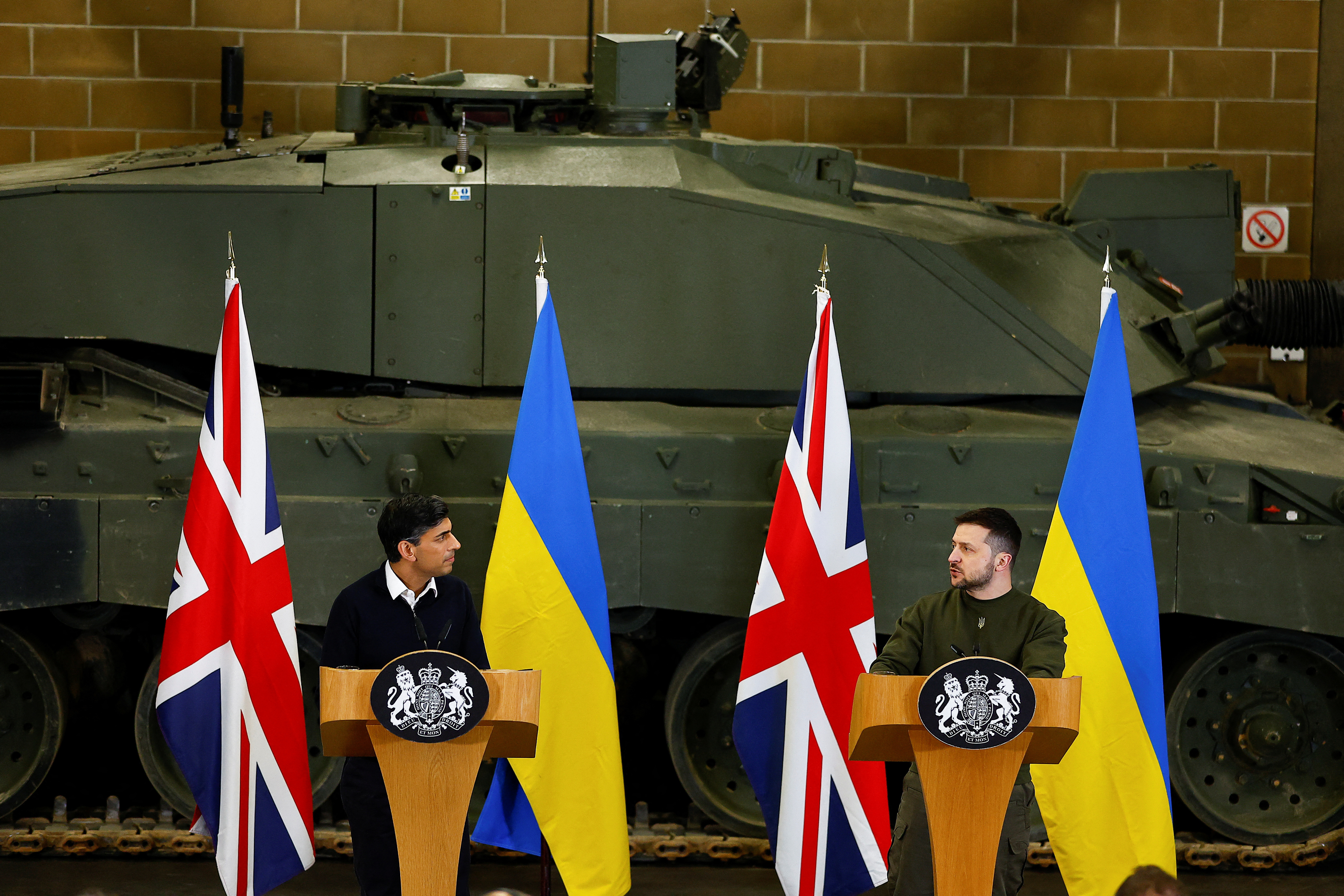 Ukraine's President Volodymyr Zelenskiy visits Britain