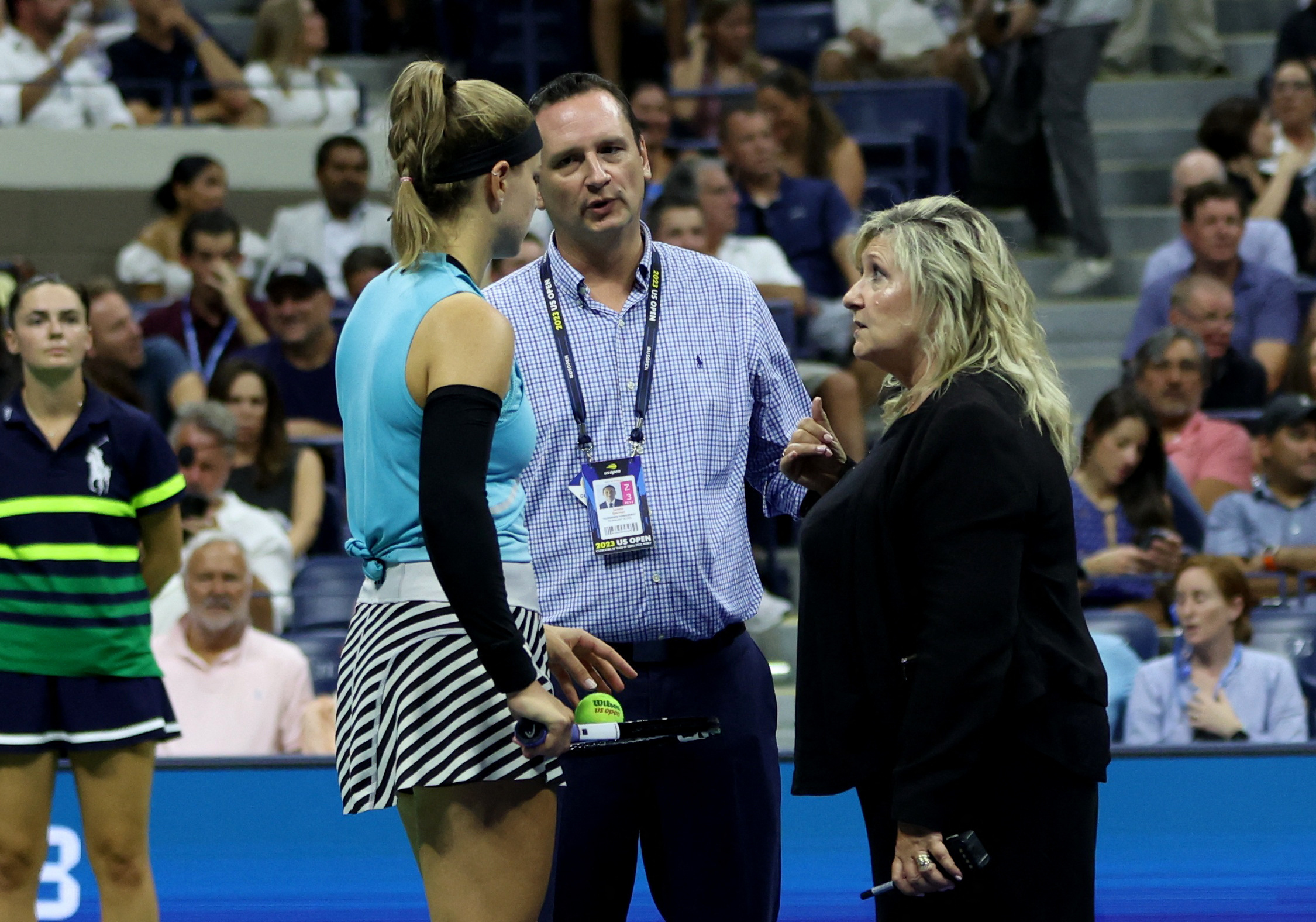 Climate protesters halt US Open semifinals Reuters