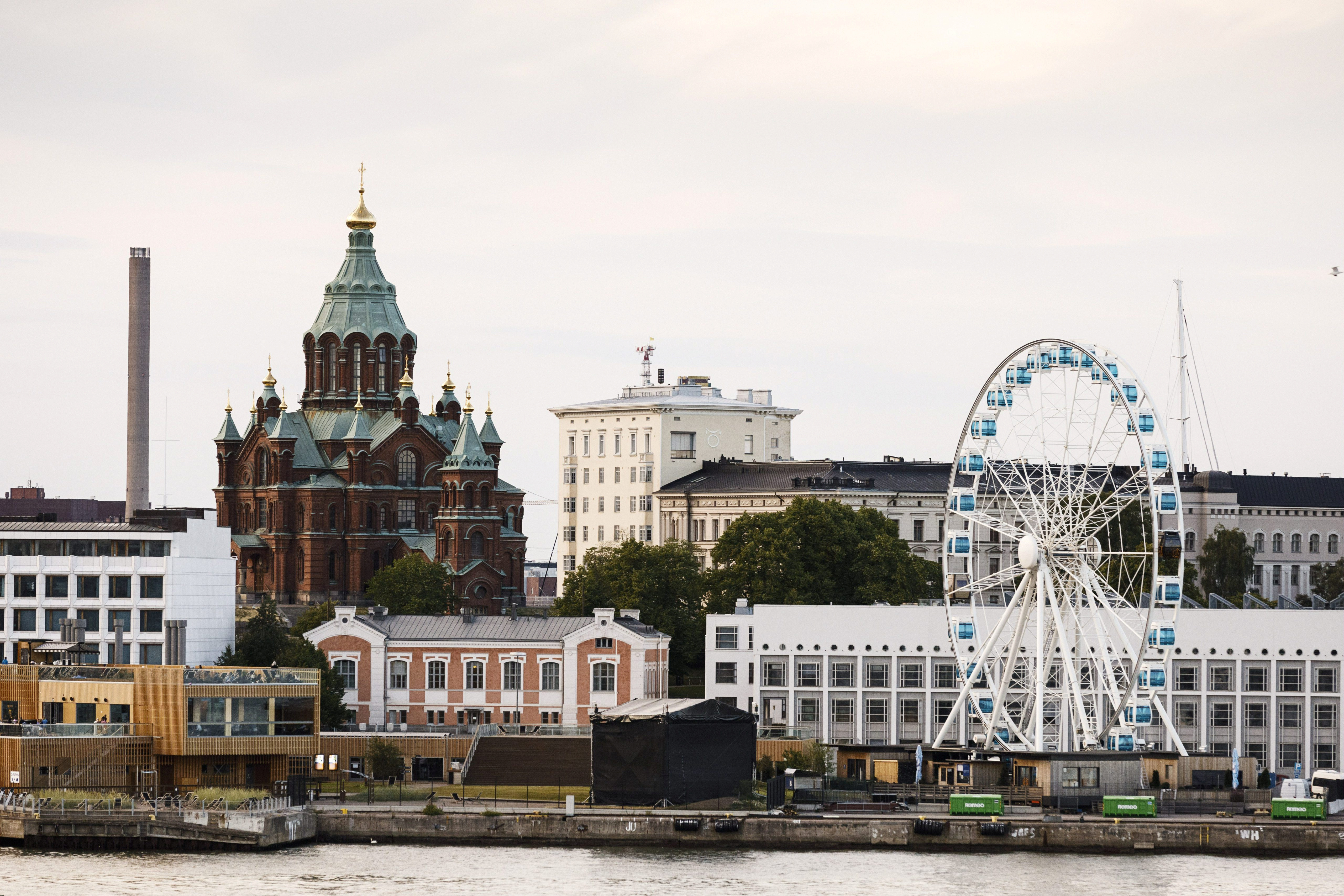 A city view of Helsinki