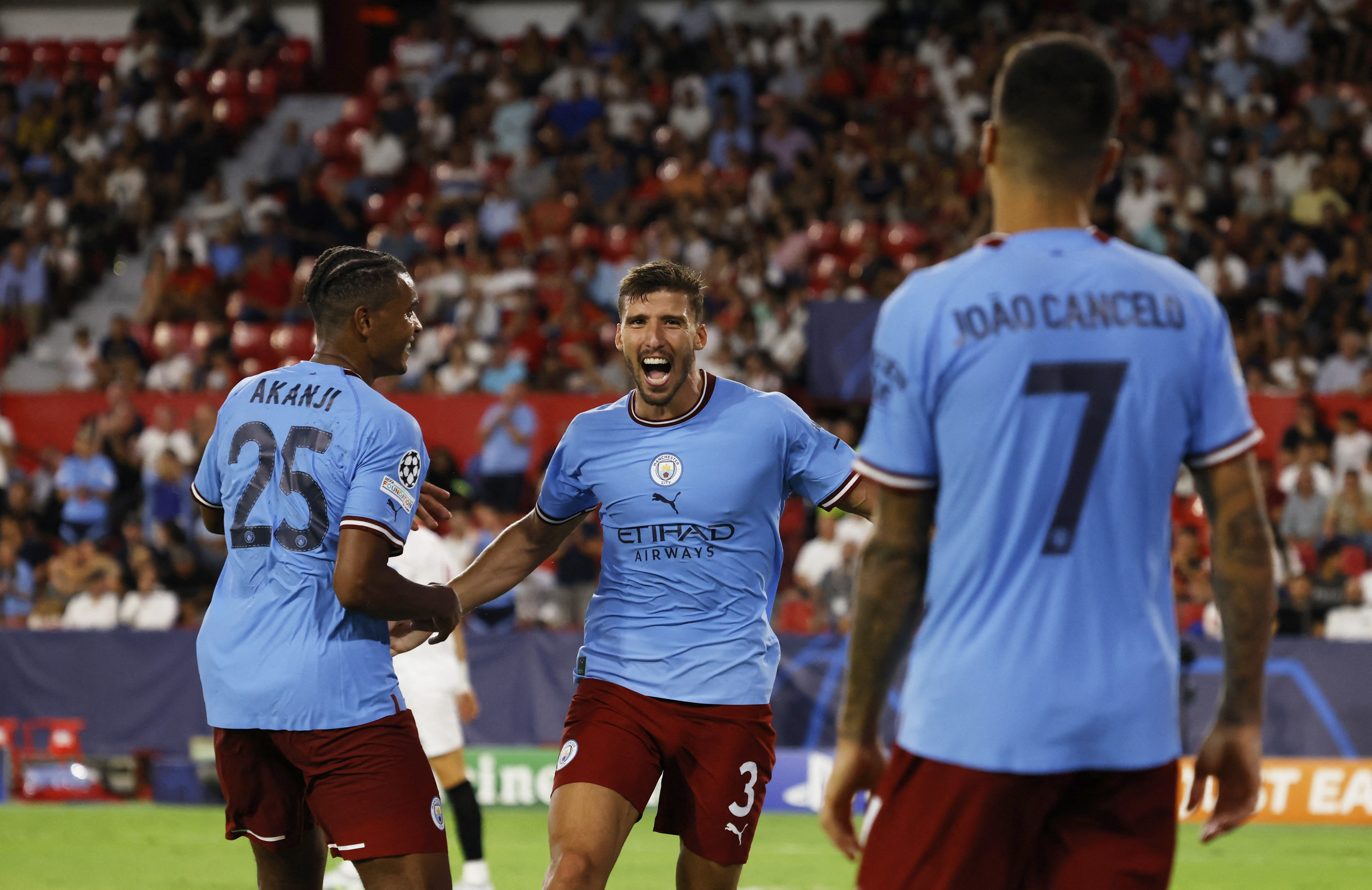 Sevilla 0-4 Manchester City: Erling Haaland hits double as Pep