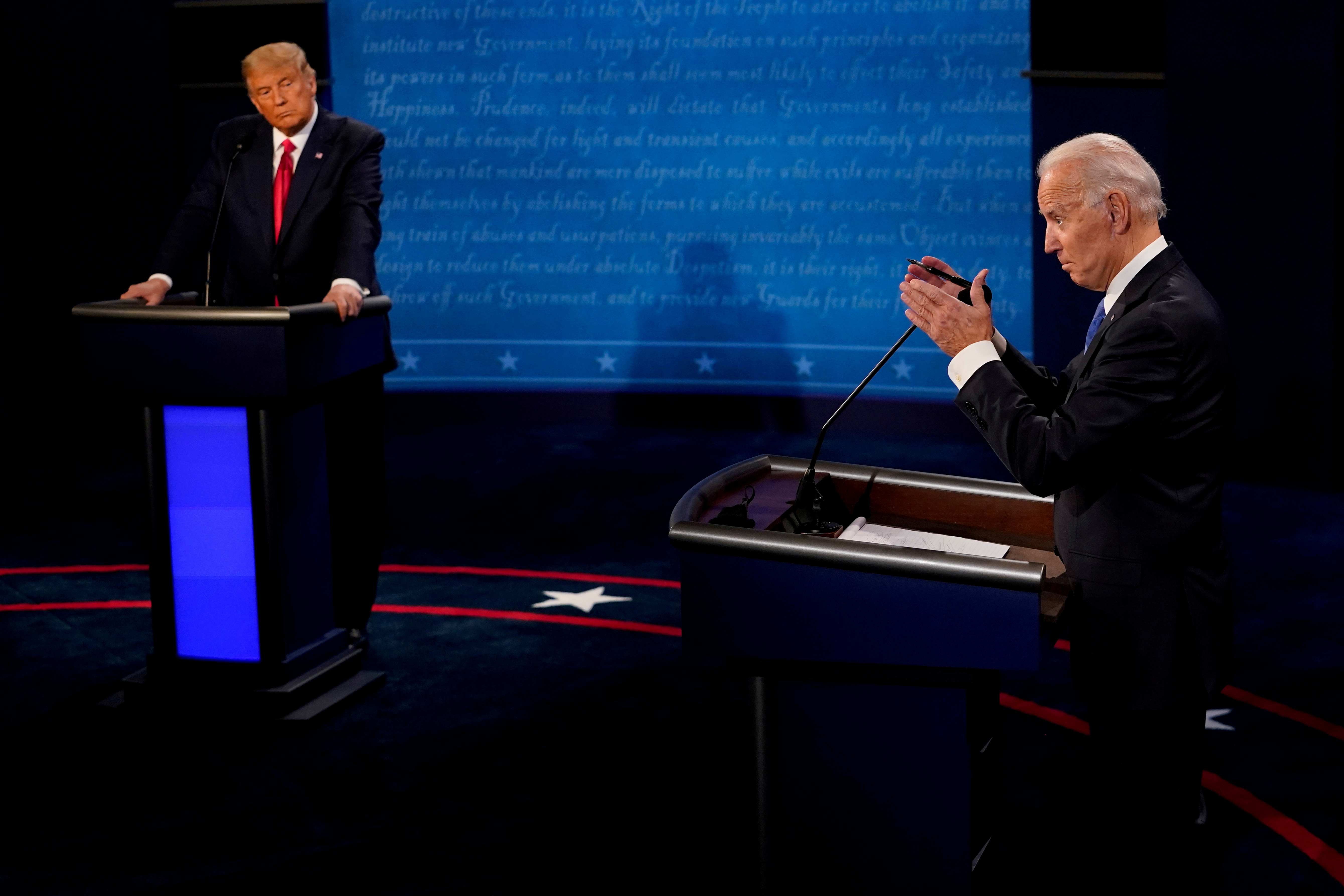 Watch: Biden laughs off Trump's demand for immediate debate