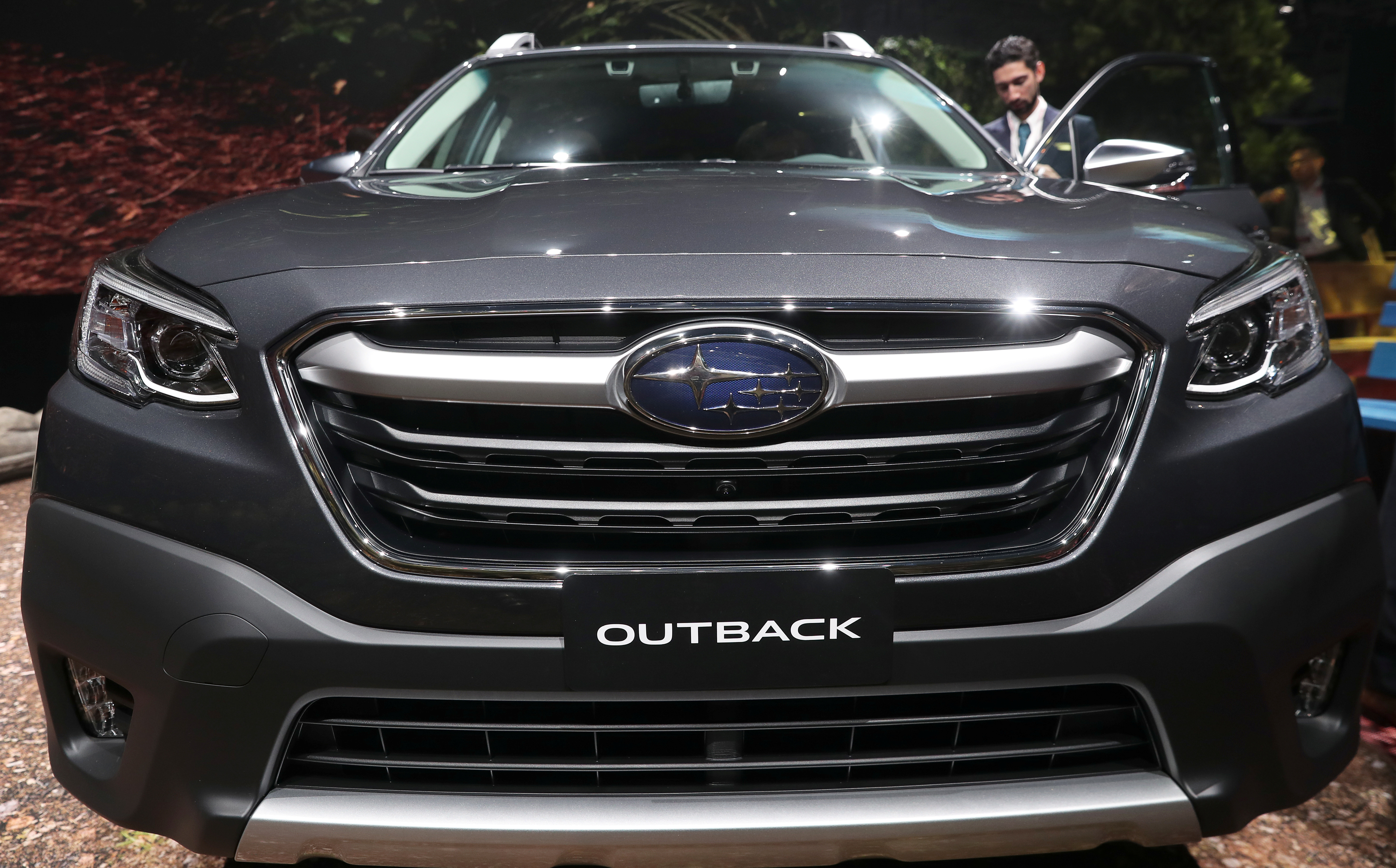 The 2020 Subaru Outback is revealed at the 2019 New York International Auto Show in New York City