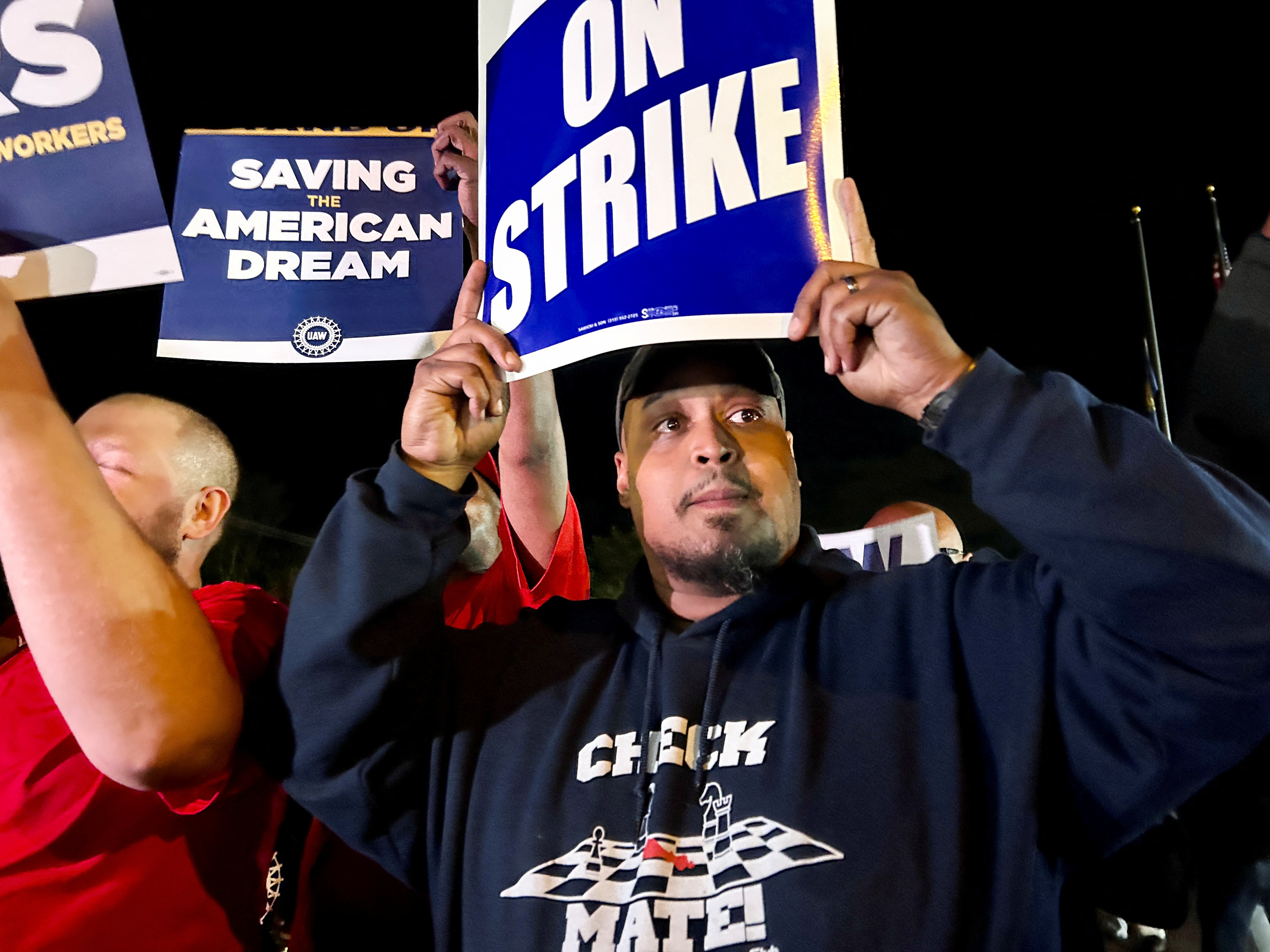 United Auto Workers strike at the Ford Michigan Assembly Plant in Wayne
