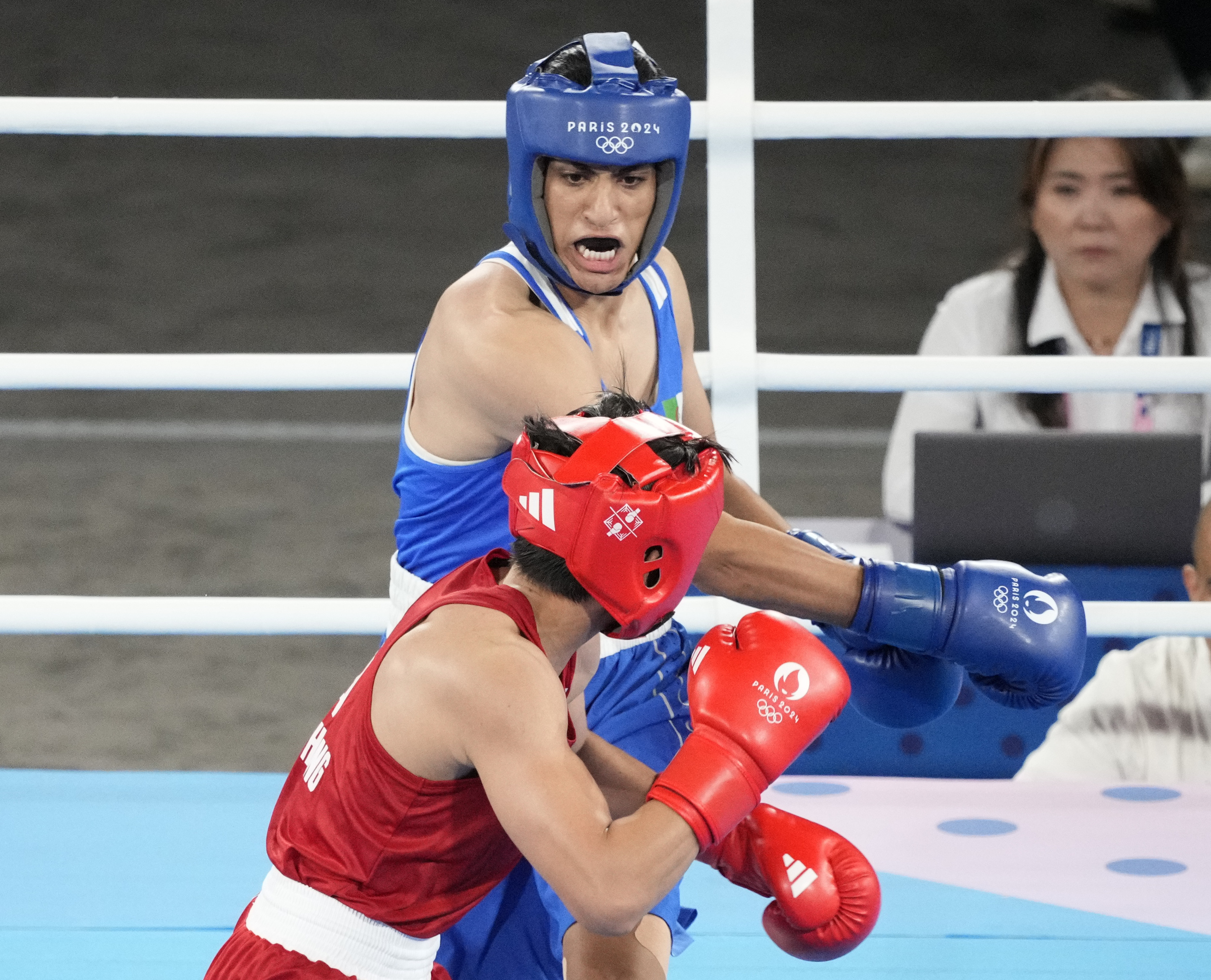 五輪＝性別適格騒動のヘリフ、判定勝ちで決勝進出 ボクシング女子