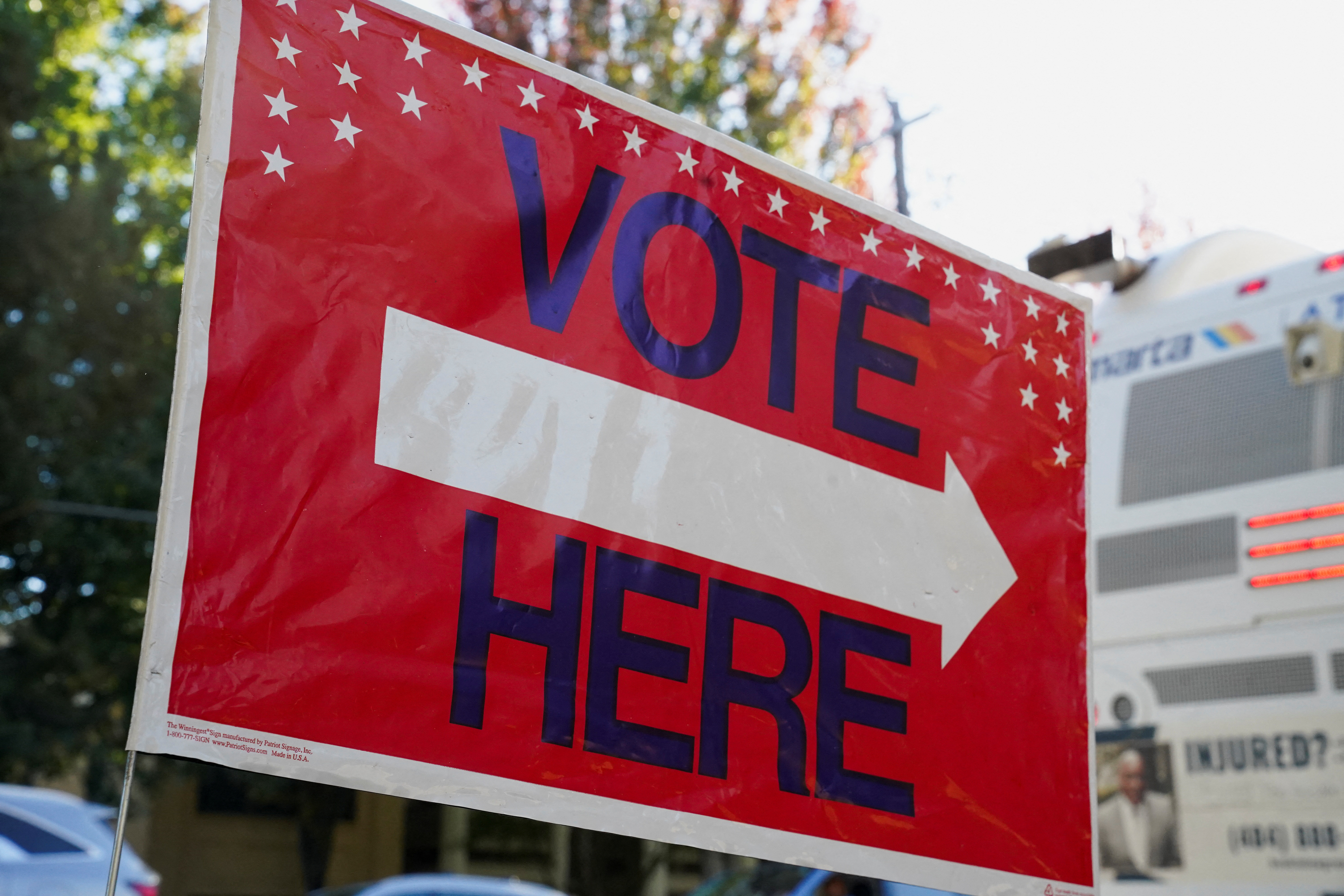 Georgians turned out a day after the battleground state opened early voting