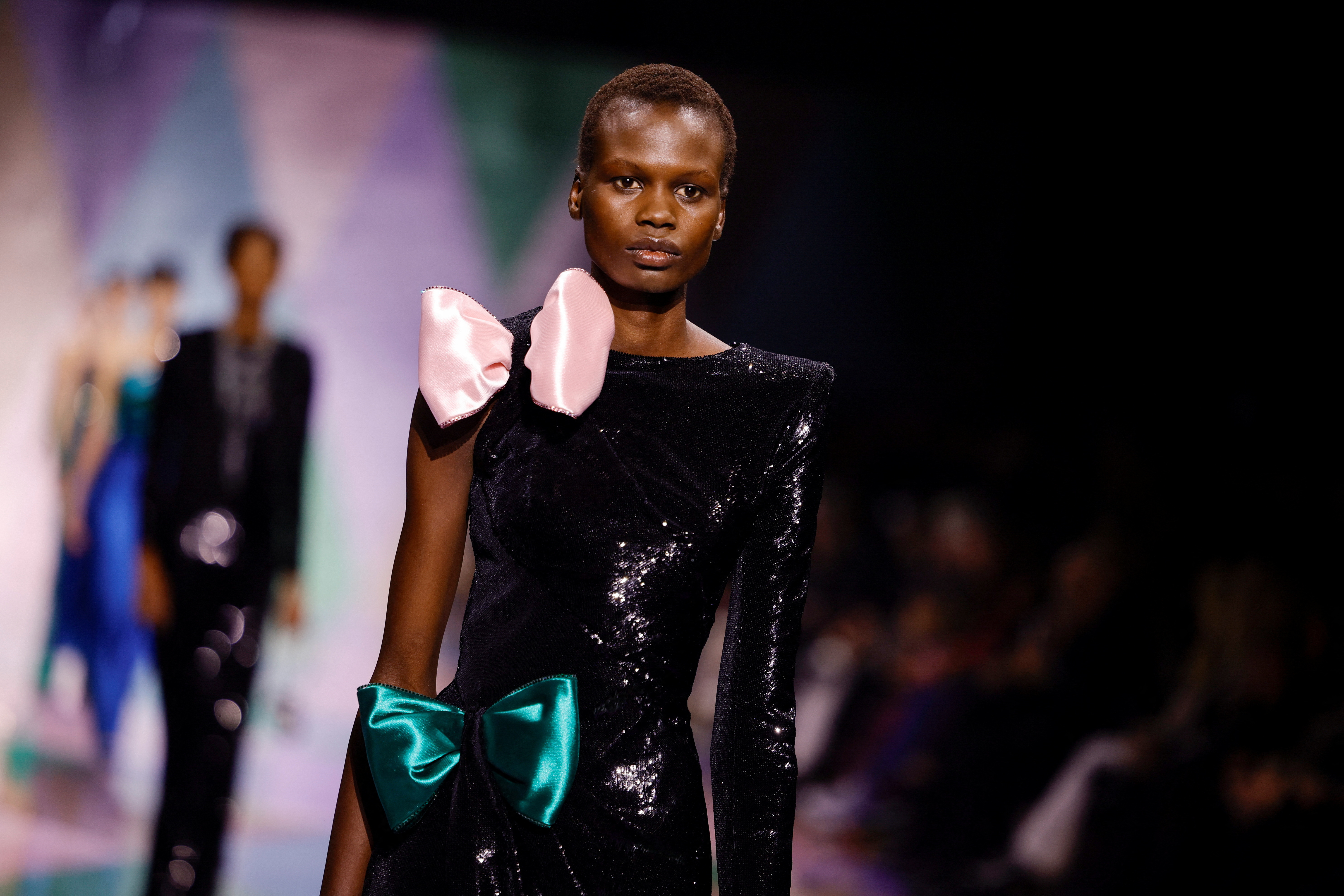 Giorgio Armani Went All In for Harlequin Patterns for Haute Couture – WWD