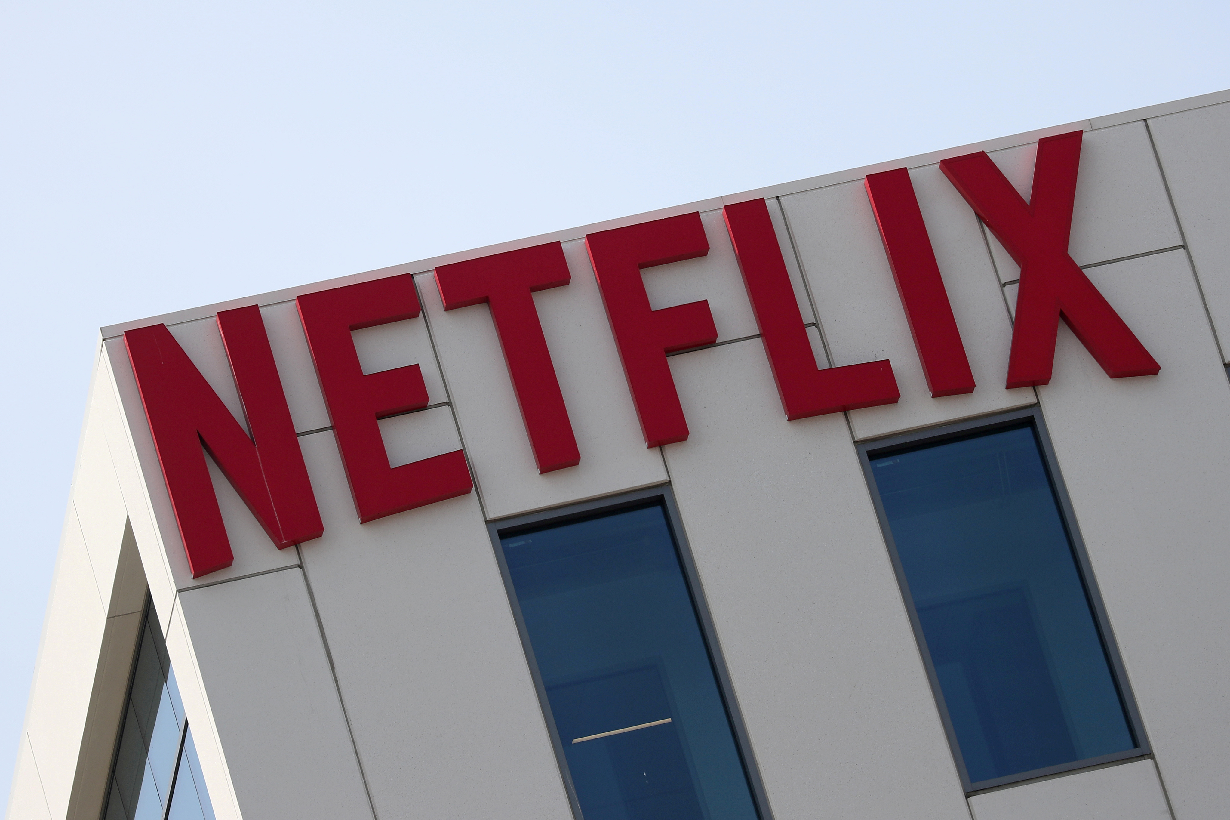 The Netflix logo is seen on their office in Hollywood, Los Angeles, California, U.S. July 16, 2018. REUTERS/Lucy Nicholson