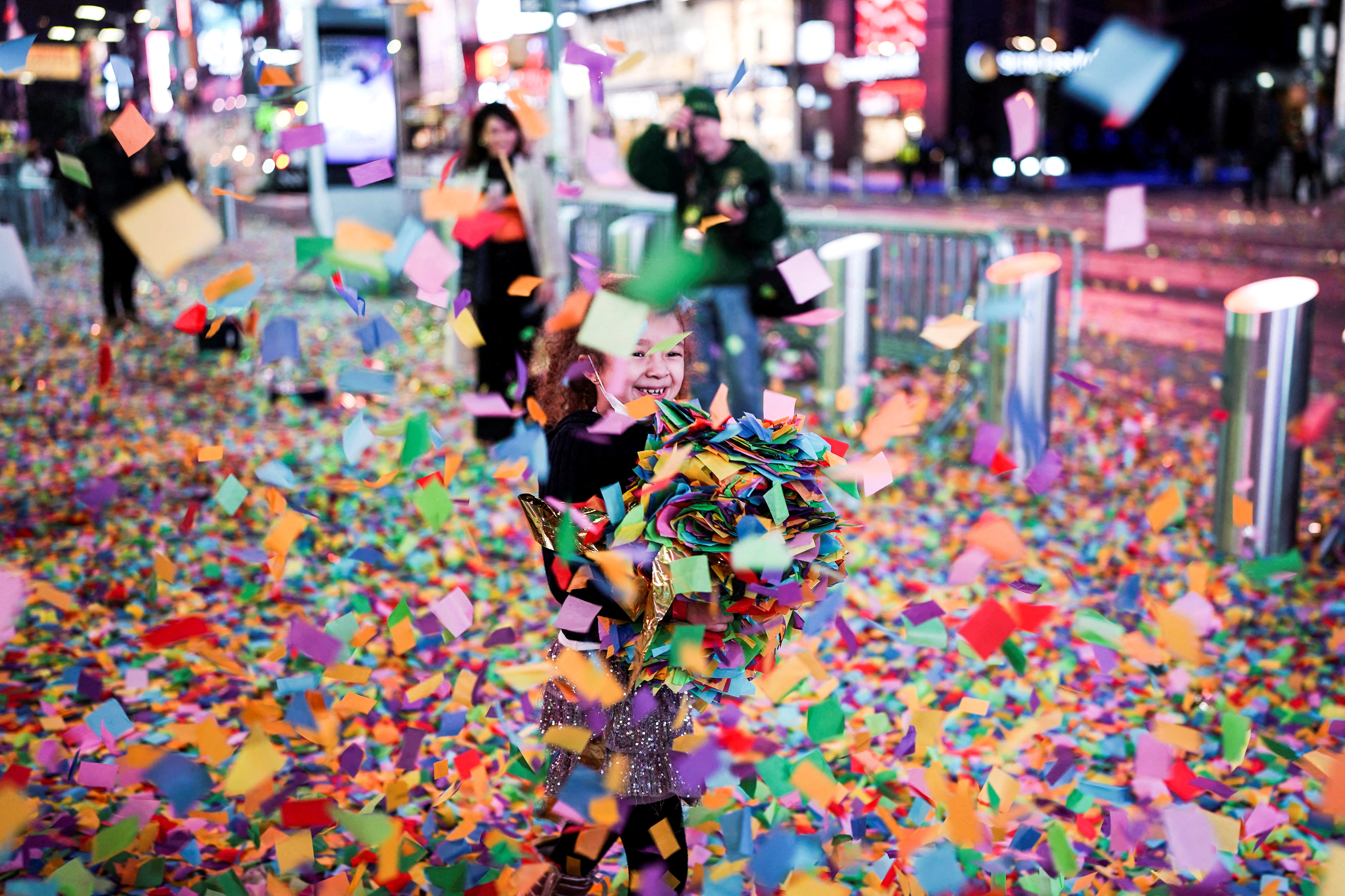 New Year's celebrations in Times Square, in New York City