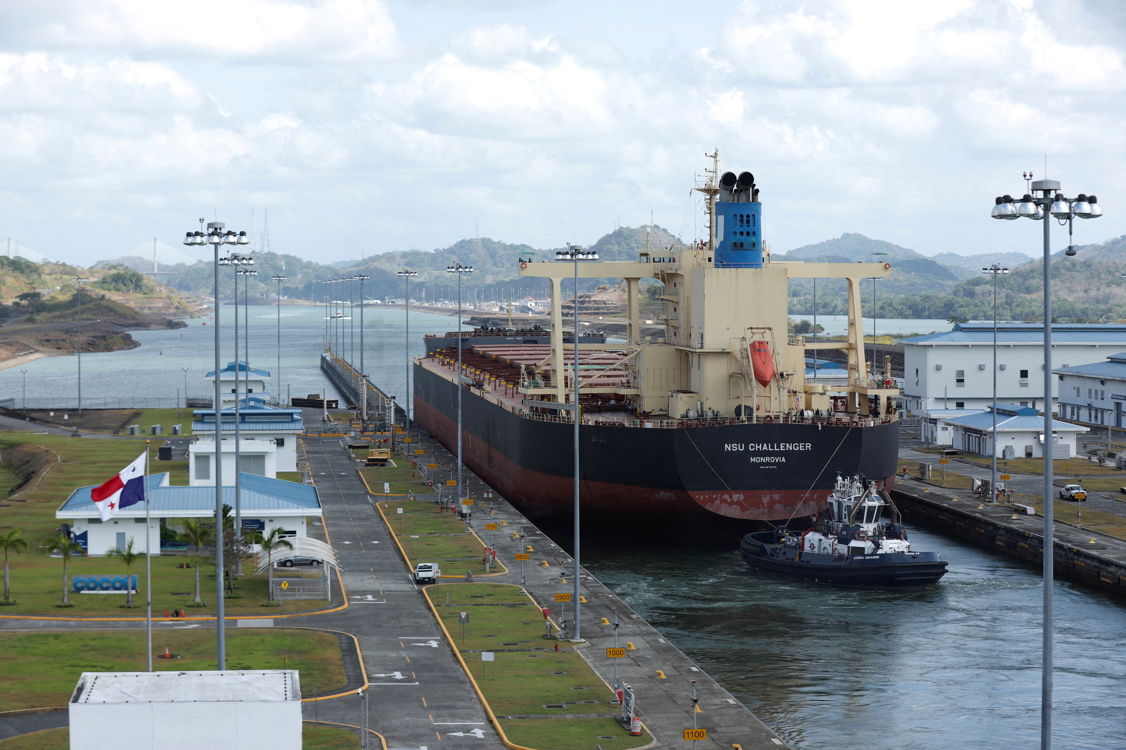 Focus: Historic drought, hot seas slow Panama Canal shipping