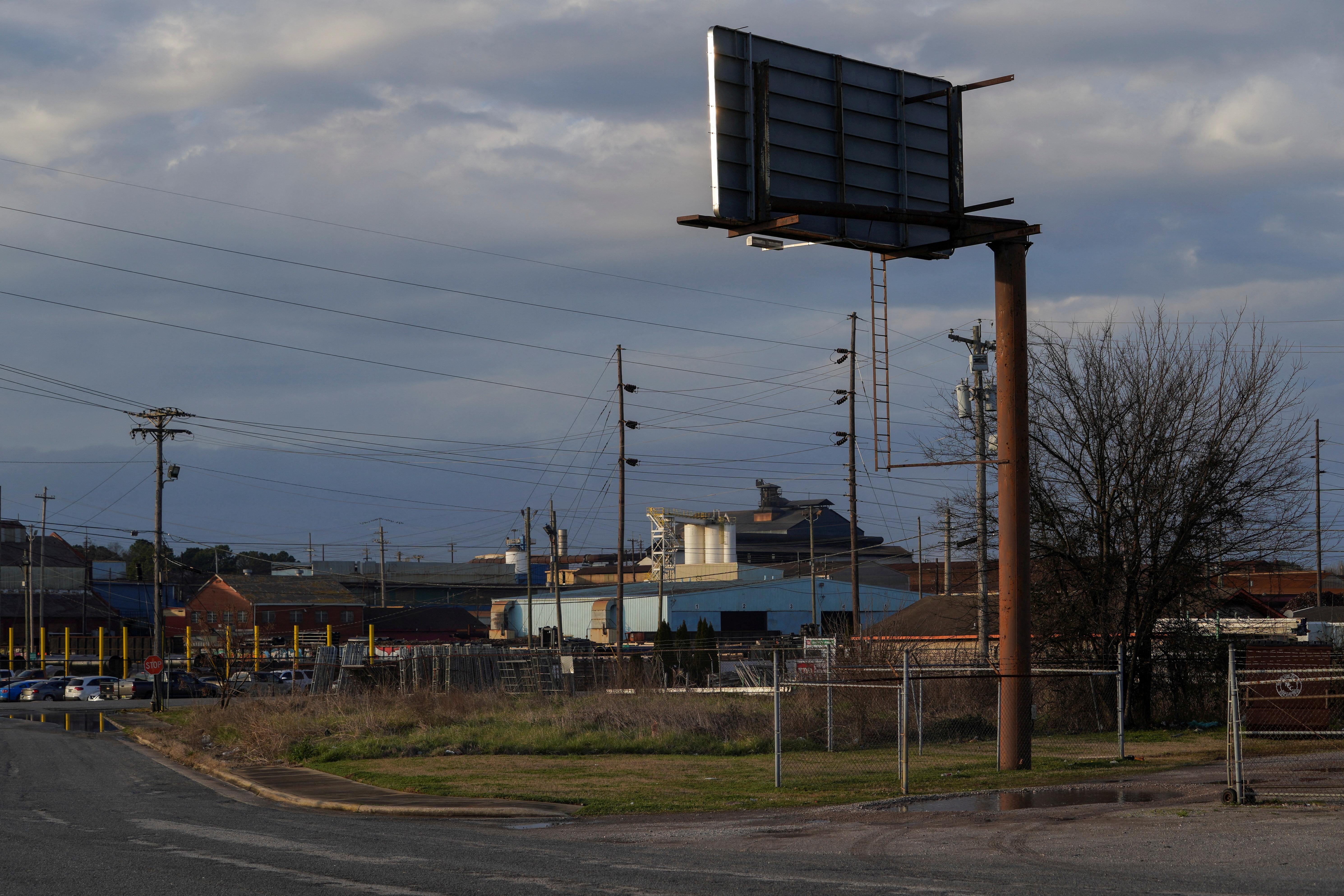 A U.S. Pipe factory is seen in Bessemer, Alabama