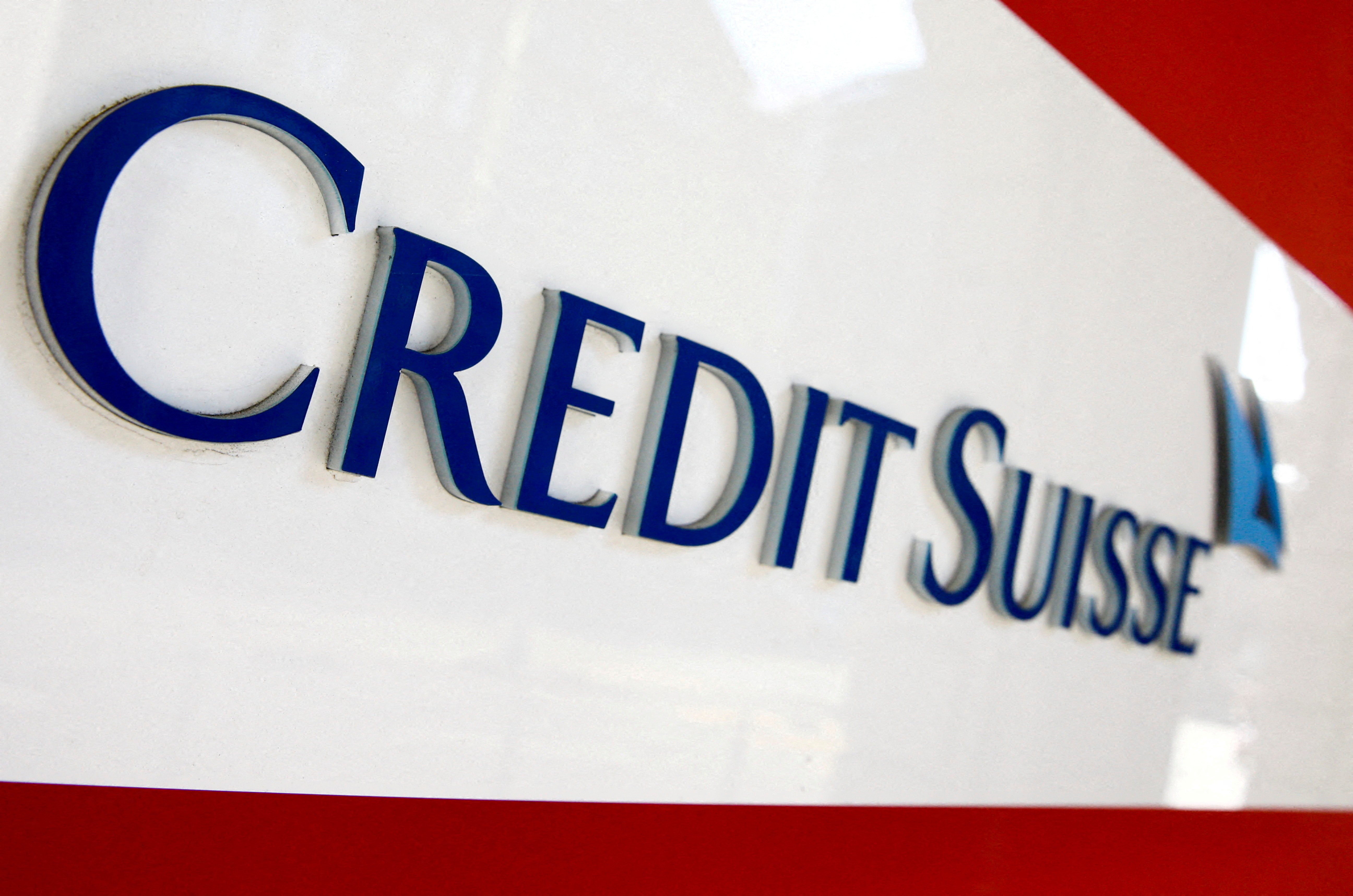 FILE PHOTO: Logo of Credit Suisse is seen in Zurich