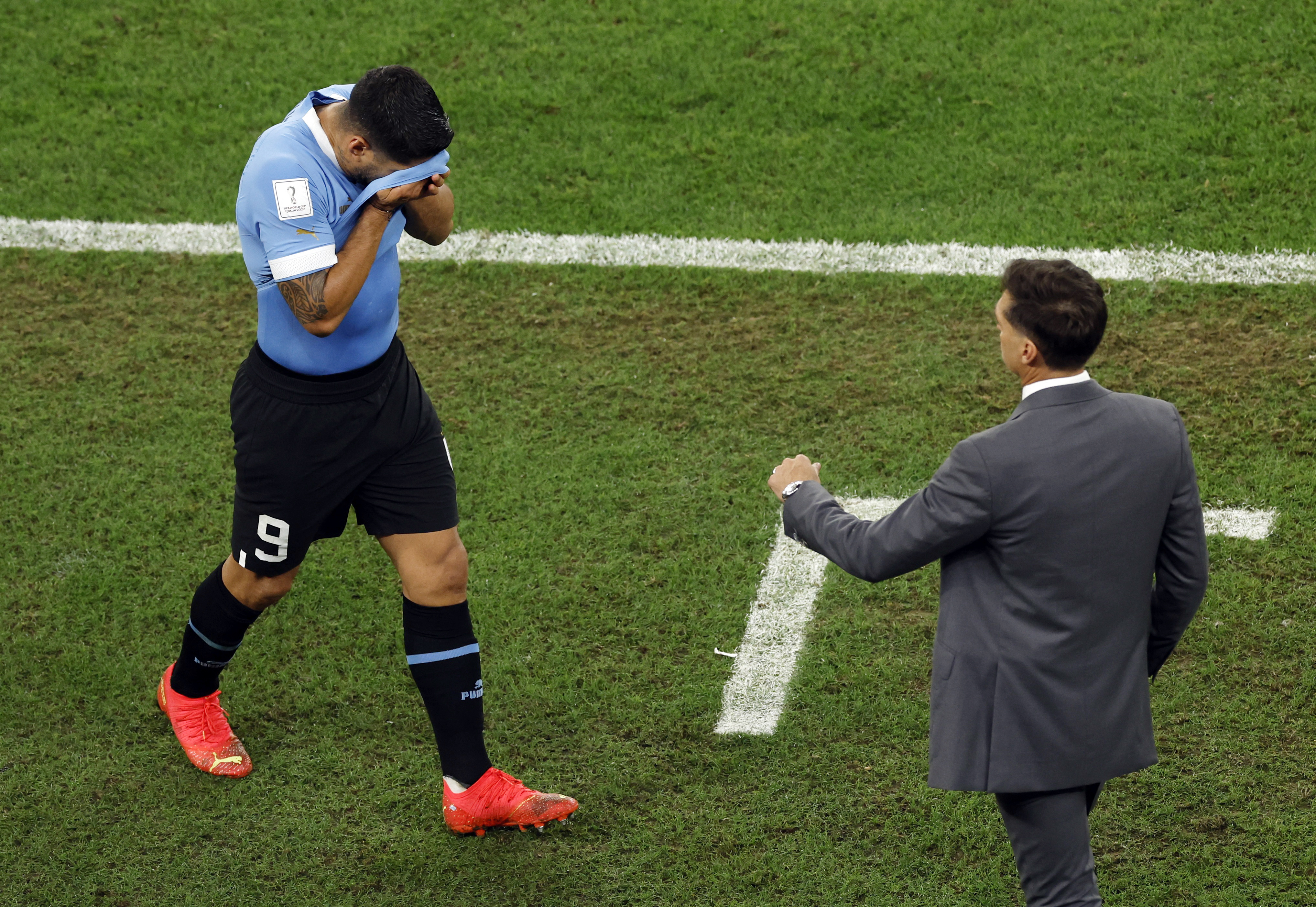 Tears for Suarez! Uruguay fall at group stages after Portugal fail to do  them a World Cup favour