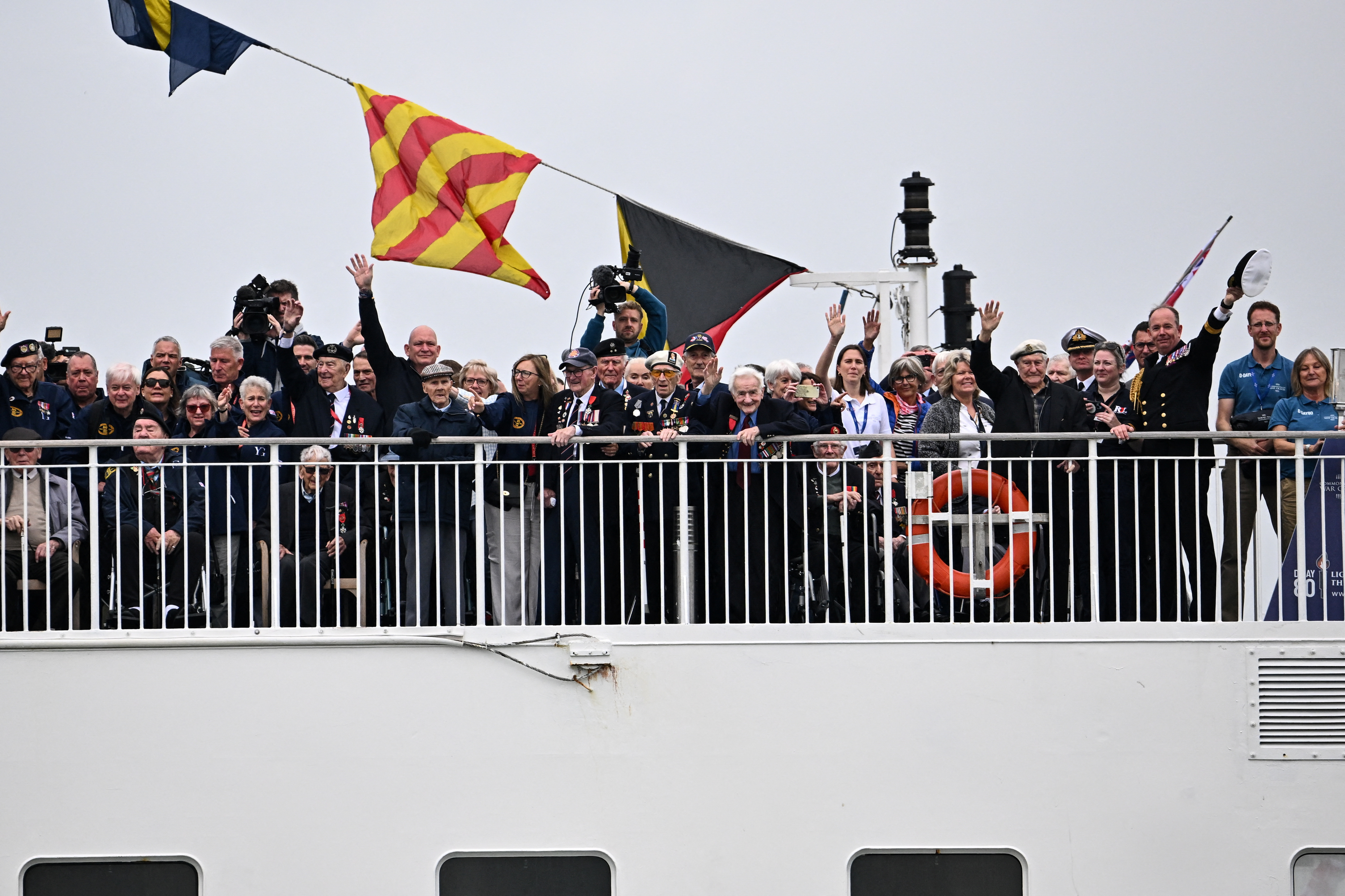 Veterans leave for France to commemorate the 80th anniversary of D-Day, in Portsmouth