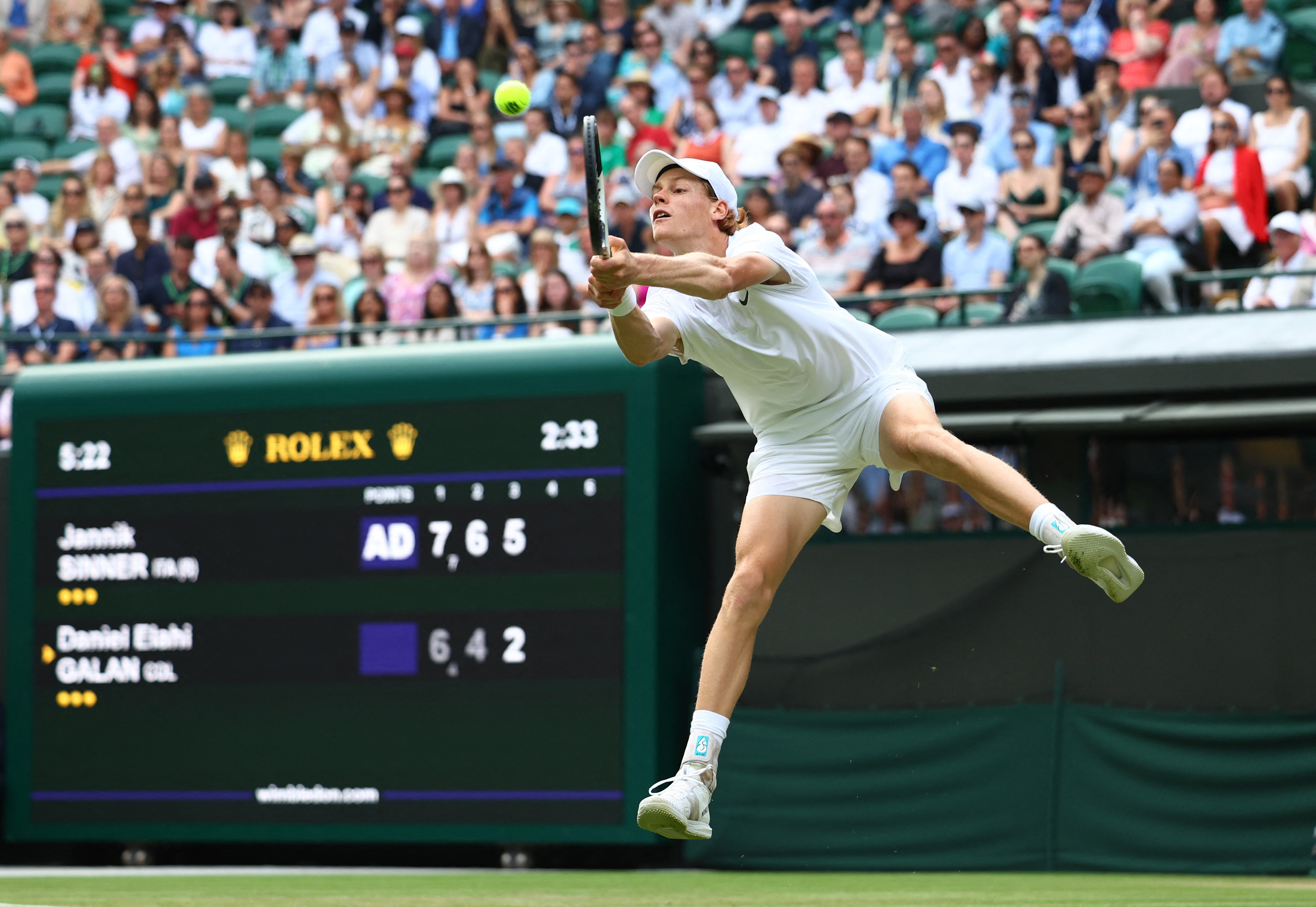 Sinner not saintly but reaches Wimbledon quarter-finals Reuters