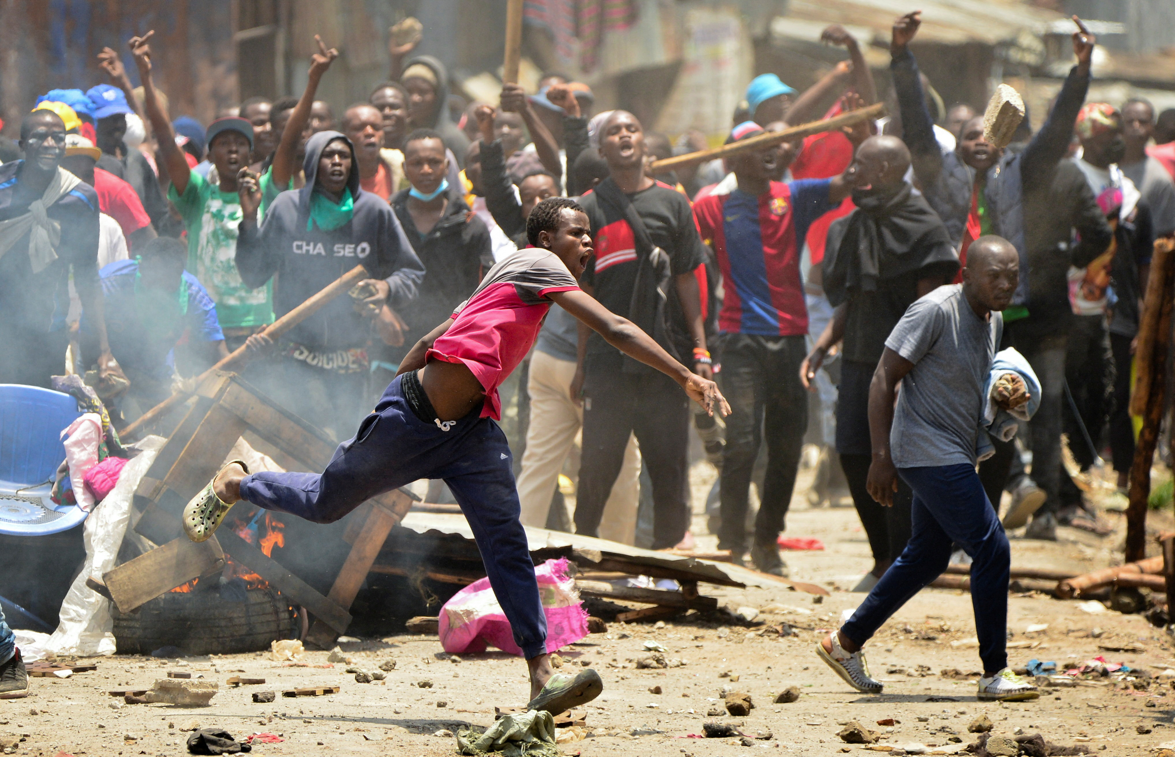 Nationwide protest over cost of living and President William Ruto's government in Nairobi